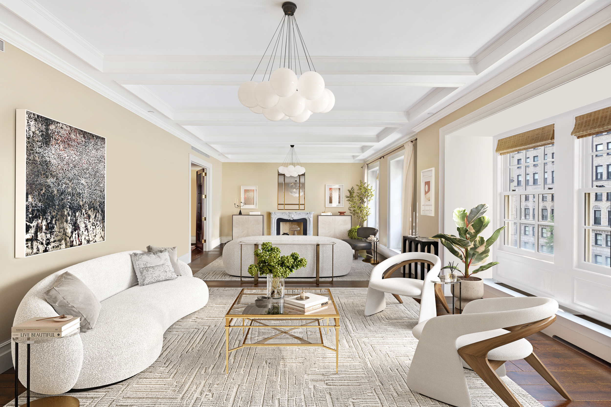 823 Park Avenue, Unit 5 Manhattan, NY 10021 - Photo 2 of 18 a living room with furniture or couch and a potted plant