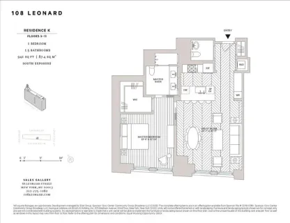 $2,395,000 | 108 Leonard Street, Unit 4K | TriBeCa