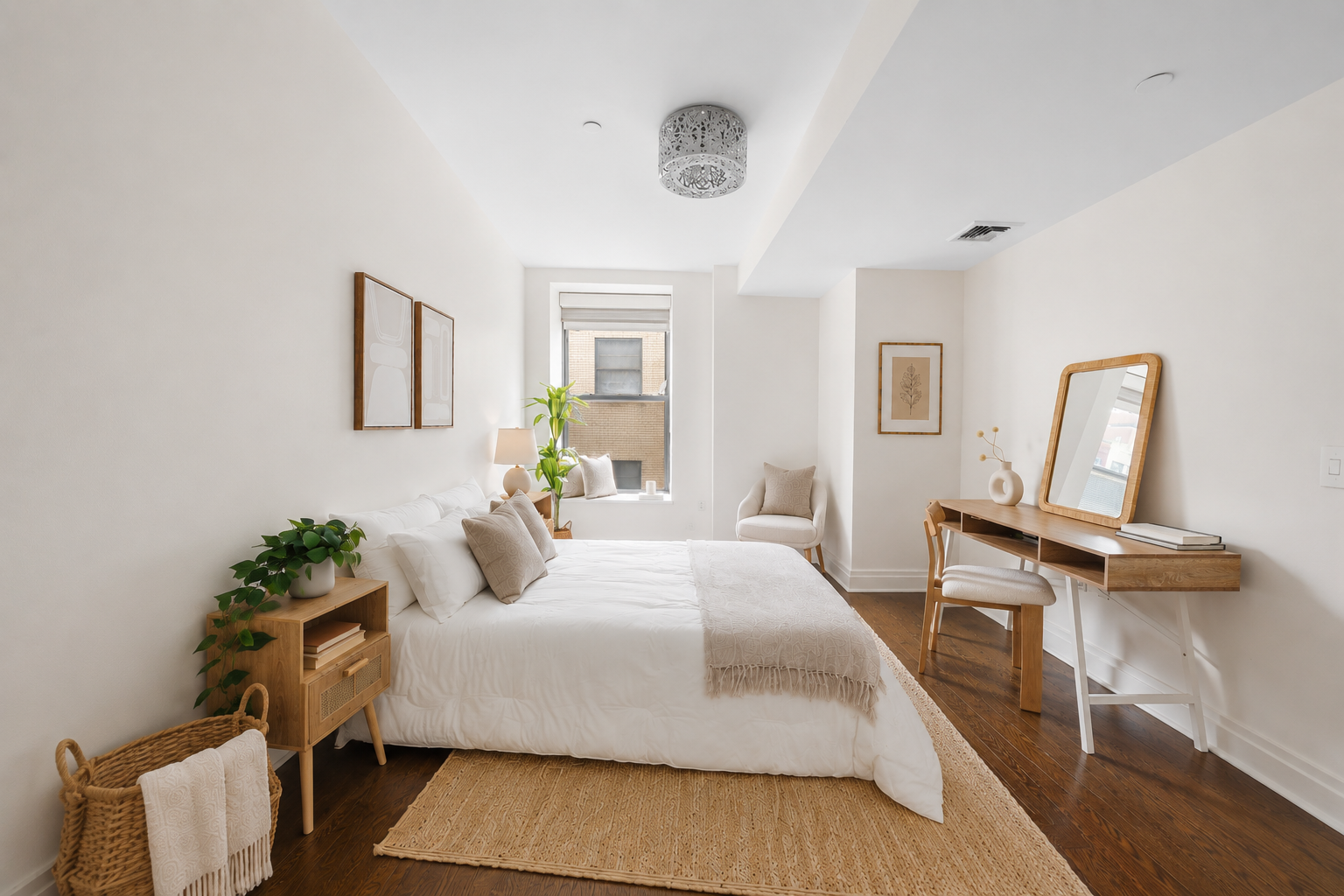 257 West 117th Street, Unit 2F Manhattan, NY 10026 - Photo 10 of 21 a bedroom with a bed and wooden floor