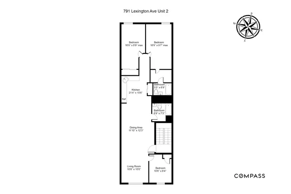 $5,200 | 791 Lexington Avenue, Unit 2 | Bedford-Stuyvesant