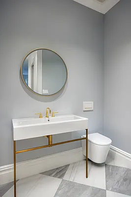 32 Prospect Park West Brooklyn, NY 11215 - Photo 18 of 21 a bathroom with a toilet and a mirror