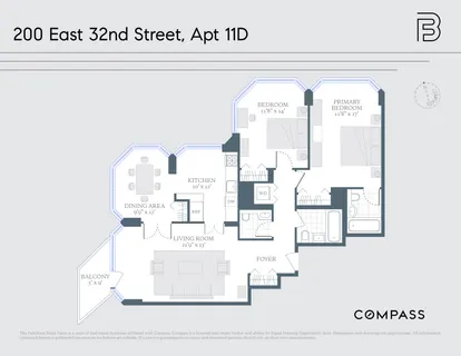 $1,595,000 | 200 East 32nd Street, Unit 11D | Kips Bay