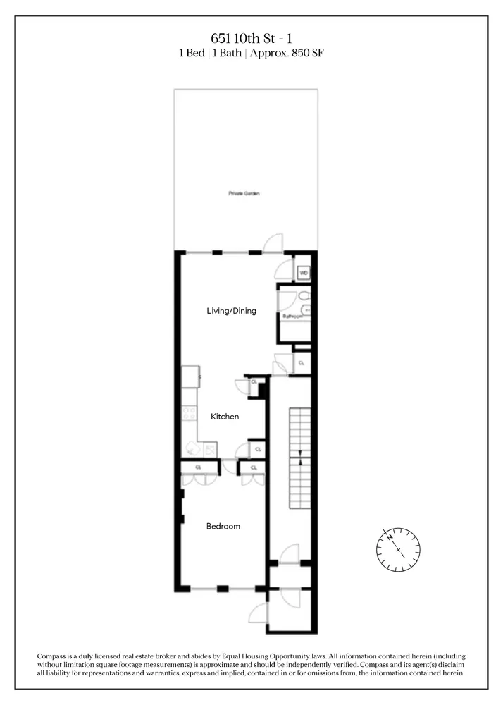 $5,400 | 651 10th Street, Unit 1 | Park Slope