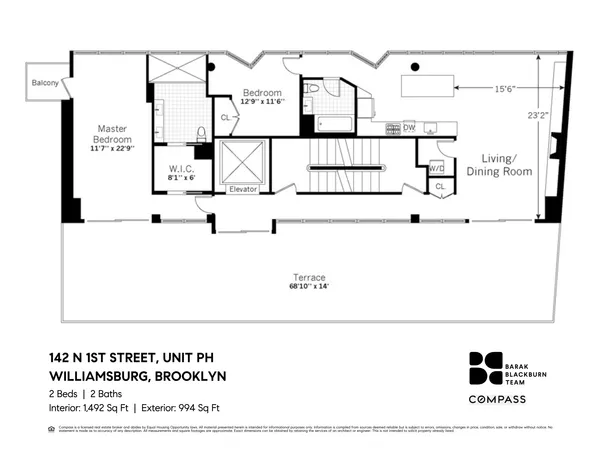$2,499,000 | 142 North 1st Street, Unit PH | Williamsburg