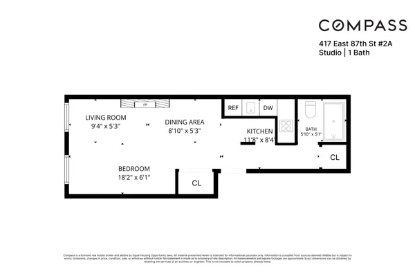$3,250 | 417 East 87th Street, Unit 2A | Upper East Side
