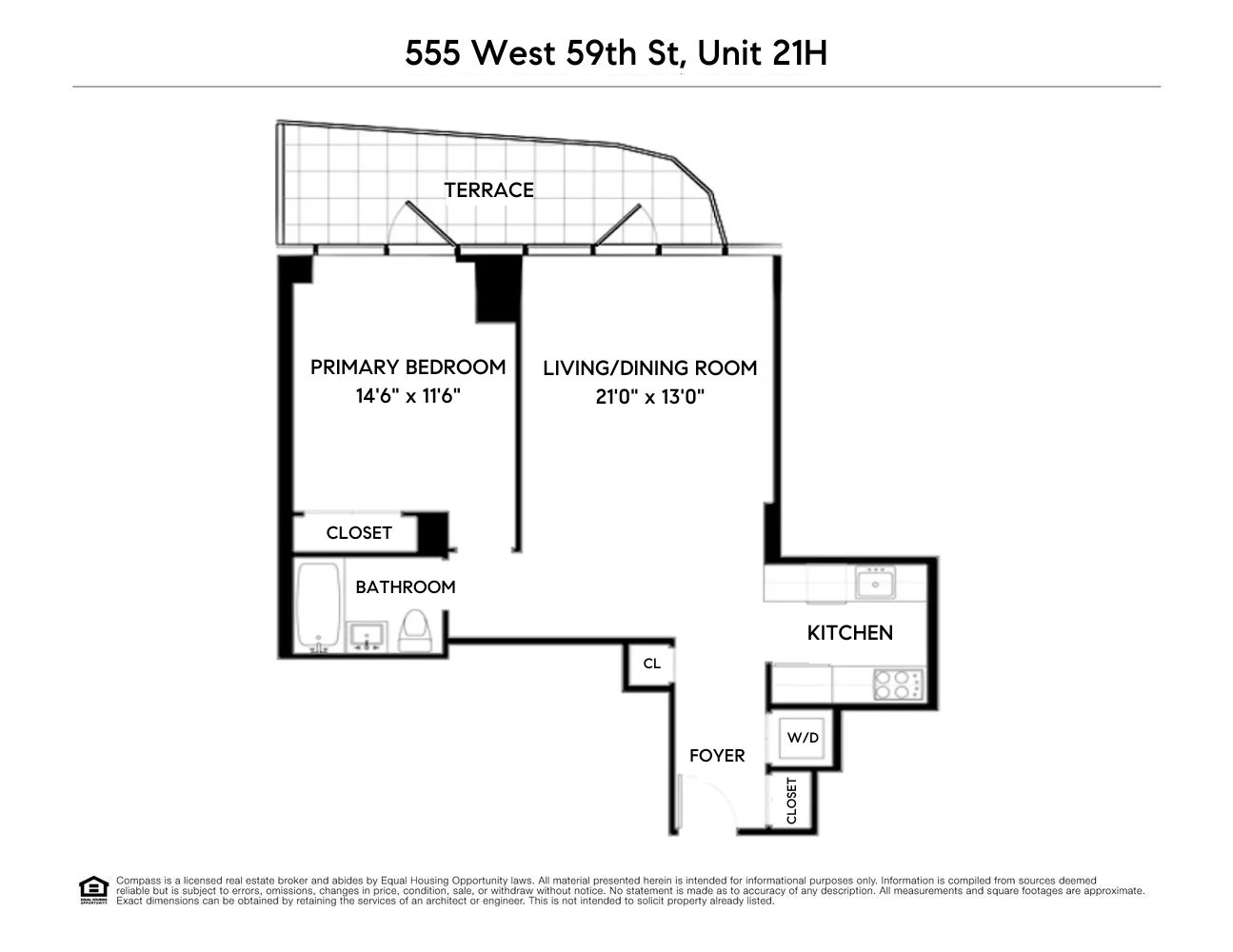 555 West 59th Street, Unit 21H Manhattan, NY 10019 - Photo 13 of 13 Gallery Image 13