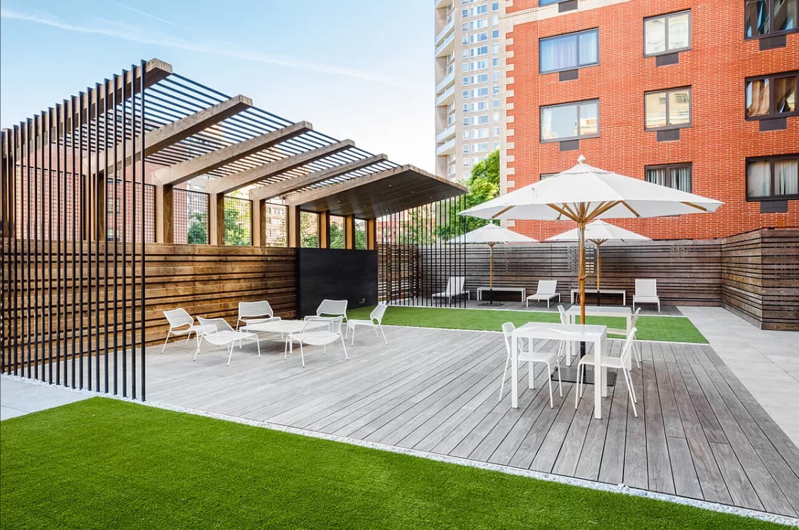 1330 5th Avenue, Unit 6H Manhattan, NY 10026 - Photo 6 of 11 a view of outdoor space yard deck patio and outdoor kitchen