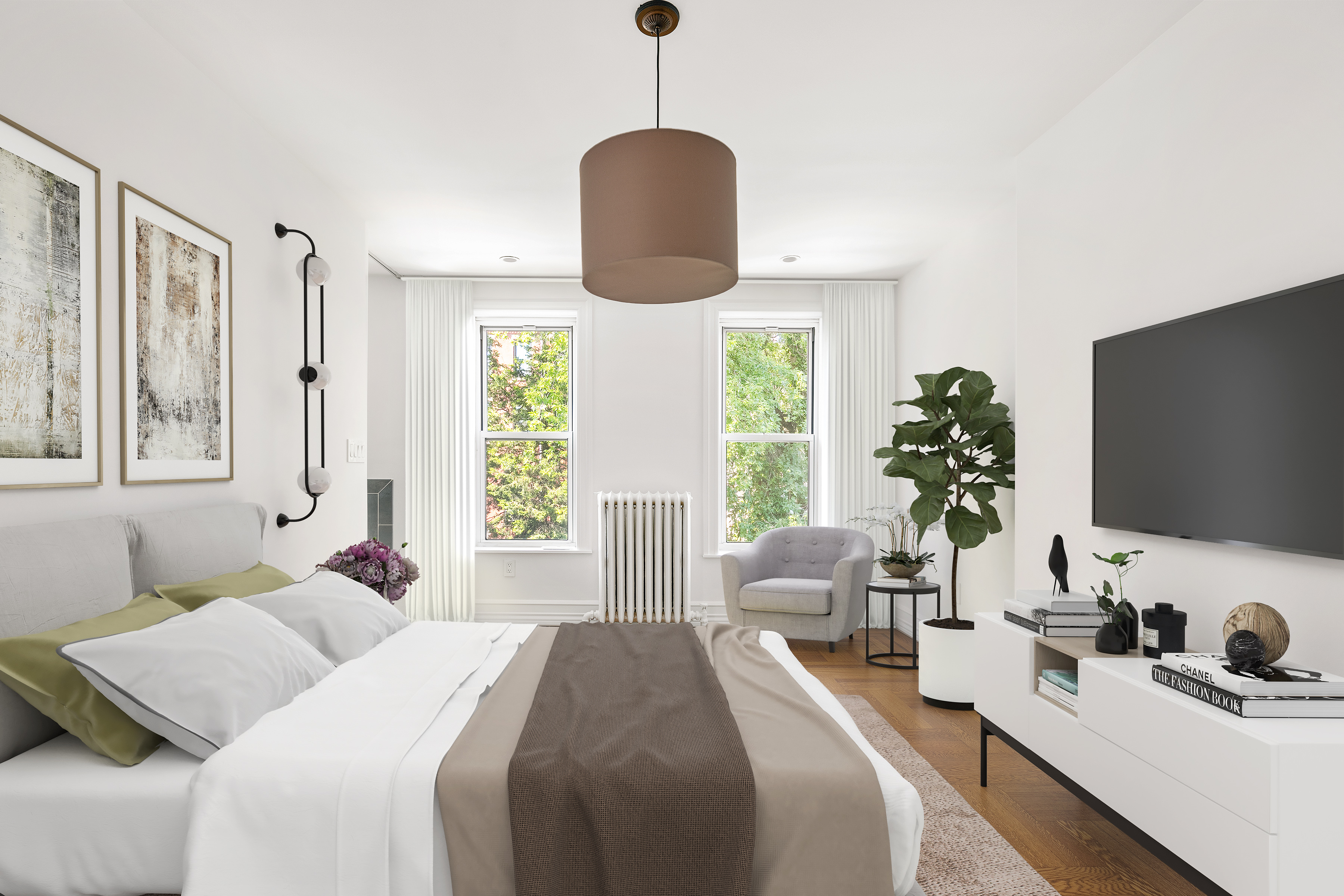 428 5th Street Brooklyn, NY 11215 - Photo 12 of 26 a bedroom with a bed and a window
