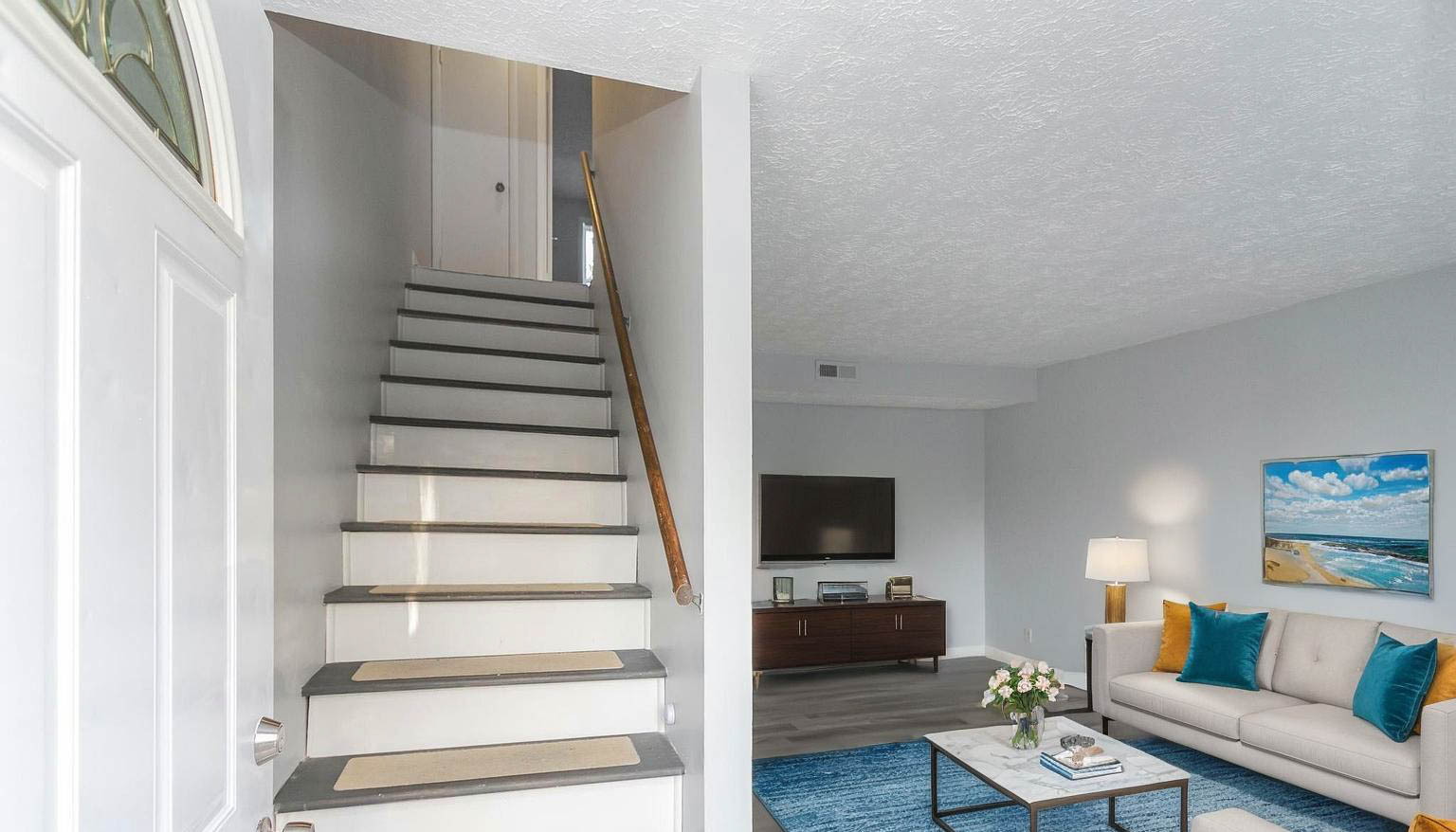 Falls Creek Drive, Unit 3307 & 3309 Nashville, TN 37214 - Photo 6 of 51 a living room with furniture and a flat screen tv