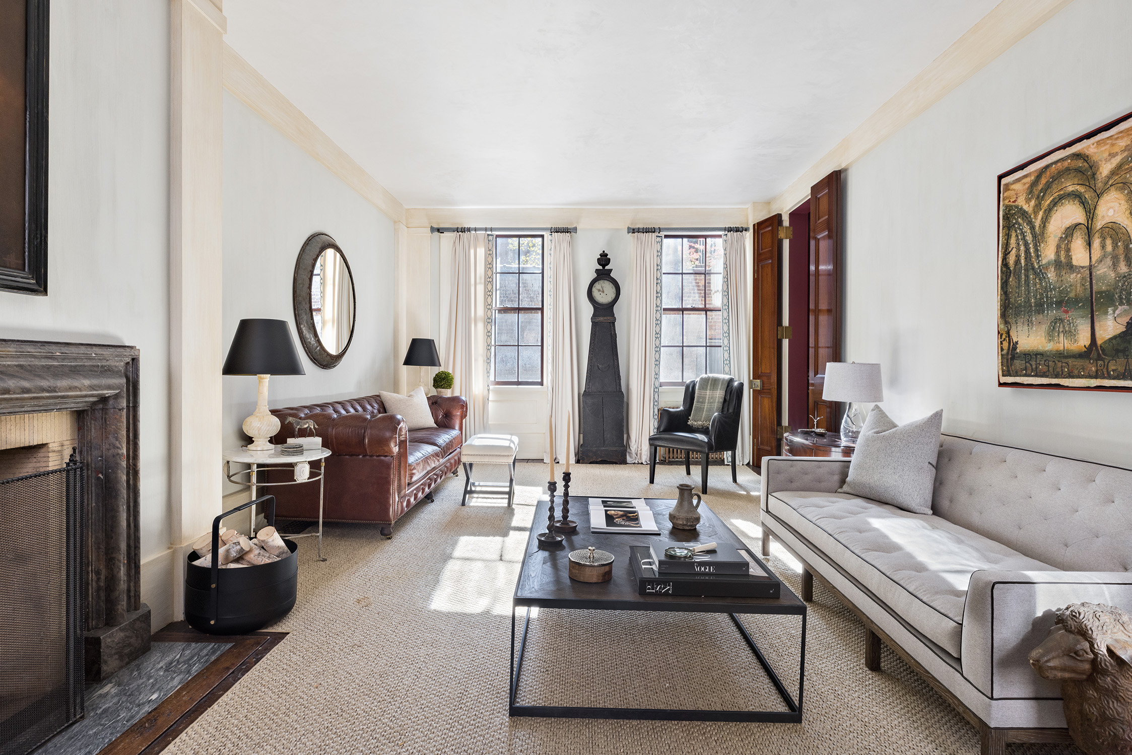 68 Morton Street Manhattan, NY 10014 - Photo 3 of 21 a living room with furniture and a large window