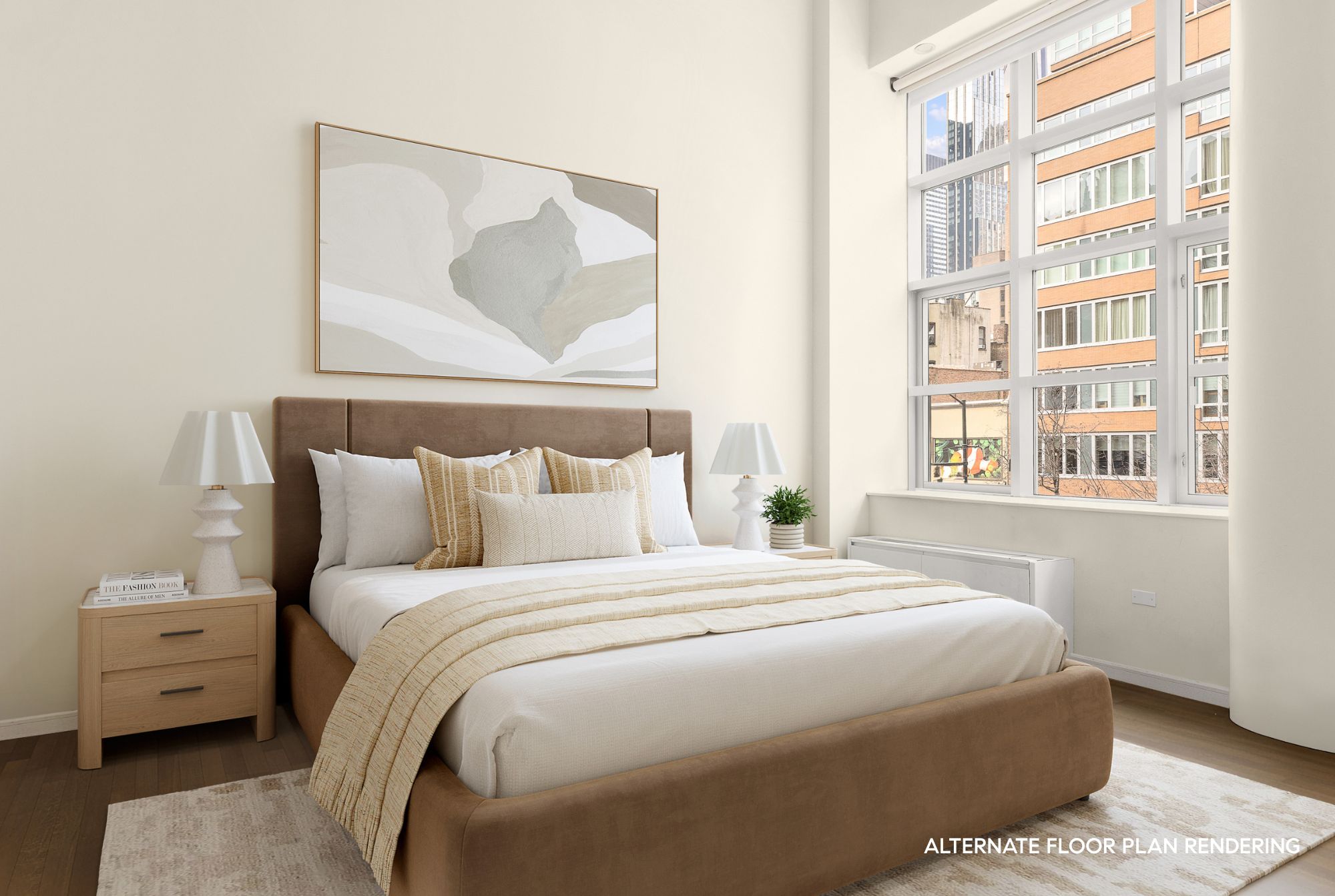 310 East 53rd Street, Unit 2/3D Manhattan, NY 10022 - Photo 11 of 13 a bedroom with bed and wooden floor