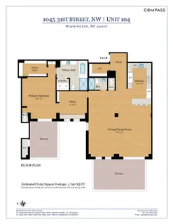 $1,400,000 | 1045 31st Street Northwest, Unit 104, Washington, DC 20007