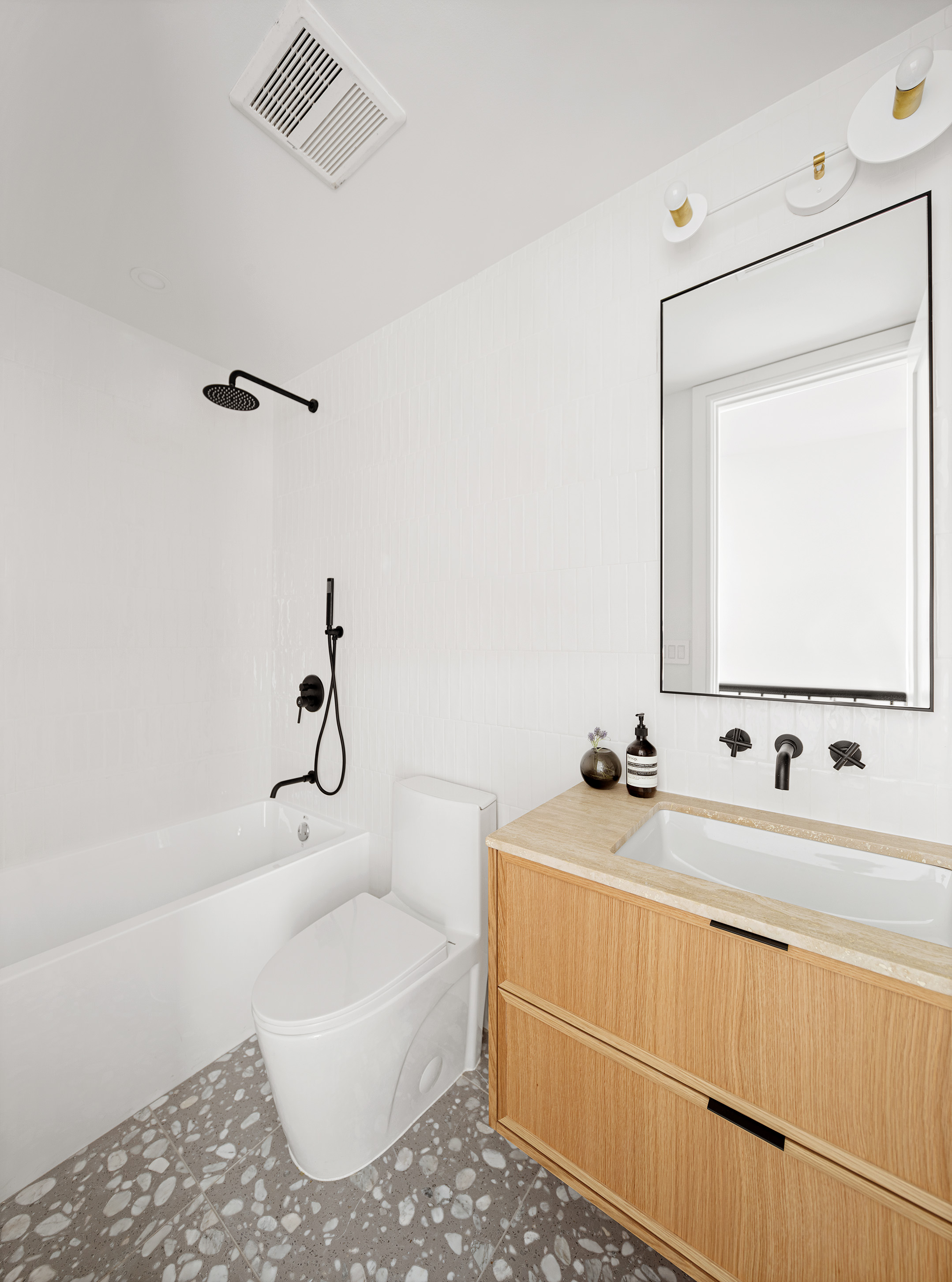 114 A Hart Street Brooklyn, NY 11206 - Photo 14 of 24 a bathroom with a bathtub shower sink and toilet