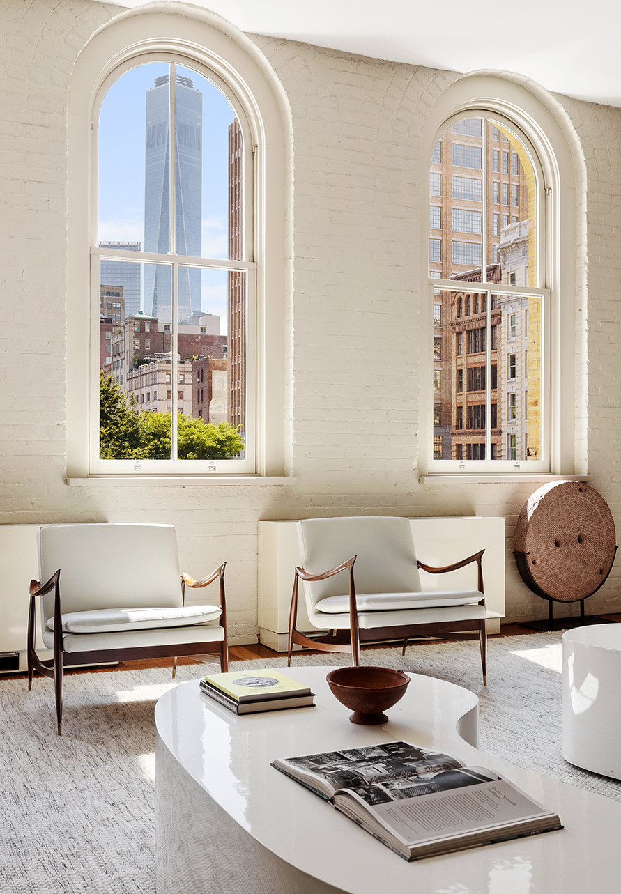 44 Laight Street, Unit 2A Manhattan, NY 10013 - Photo 3 of 28 a living room with furniture and a window