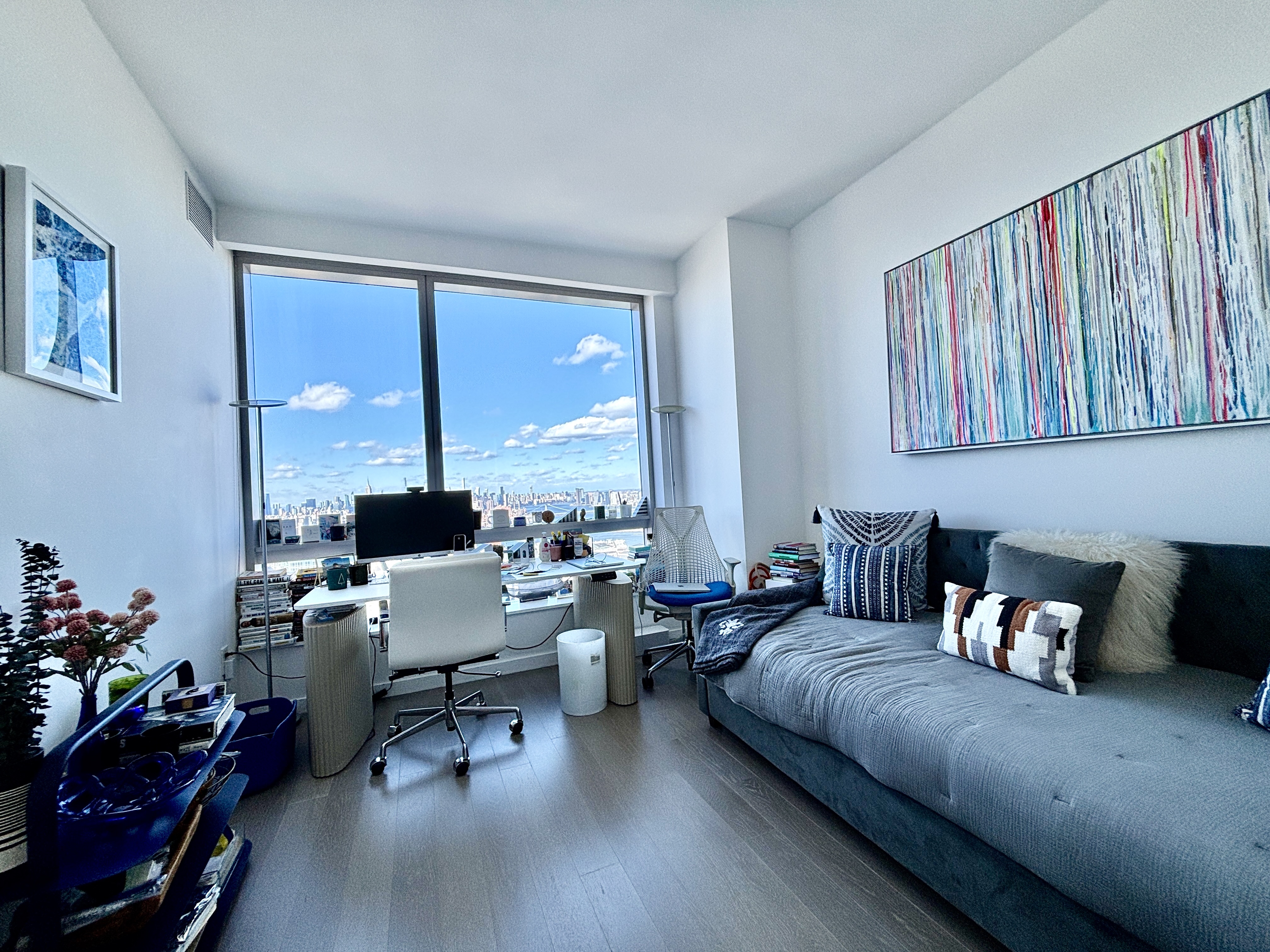 1 City Point, Unit 50B Brooklyn, NY 11201 - Photo 8 of 29 a living room with furniture and a large window