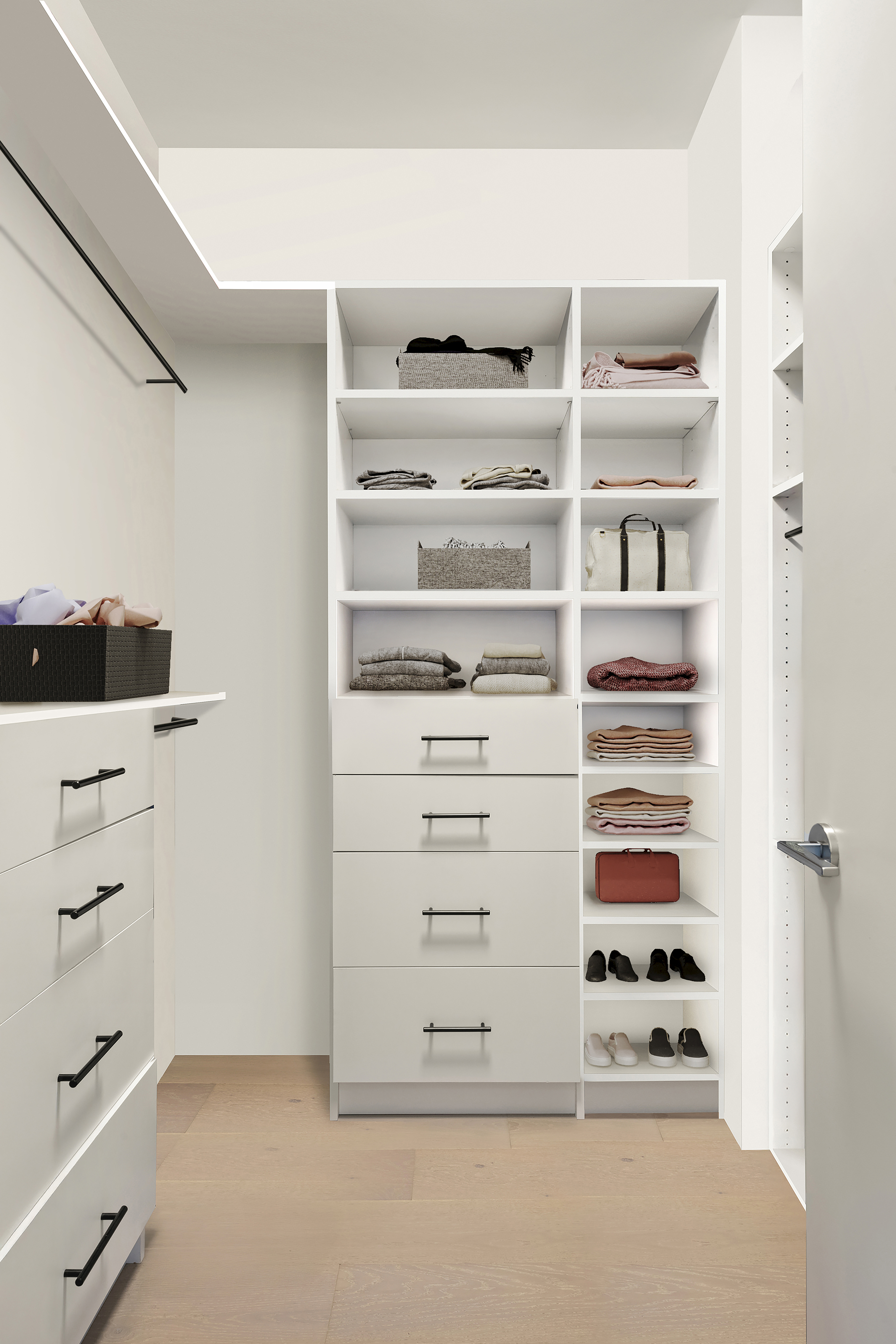 180 Front Street, Unit 7B Brooklyn, NY 11201 - Photo 7 of 25 a view of walk in closet with empty racks