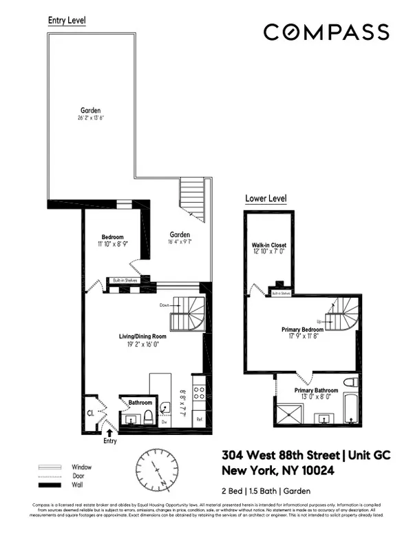 $999,000 | 304 West 88th Street, Unit GC | Upper West Side