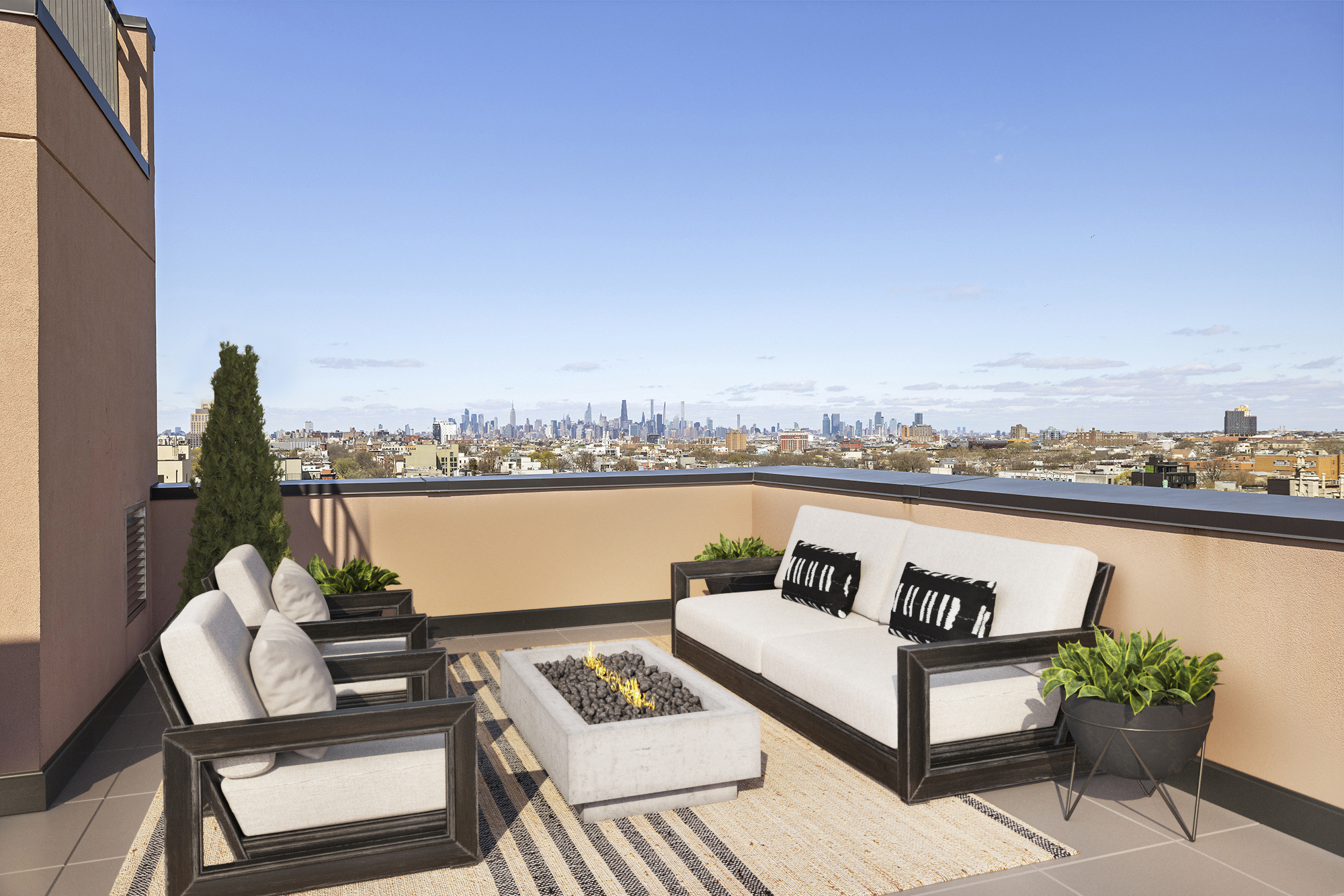 1404 Bushwick Avenue, Unit 1F Brooklyn, NY 11207 - Photo 14 of 18 a view of a balcony with outdoor seating