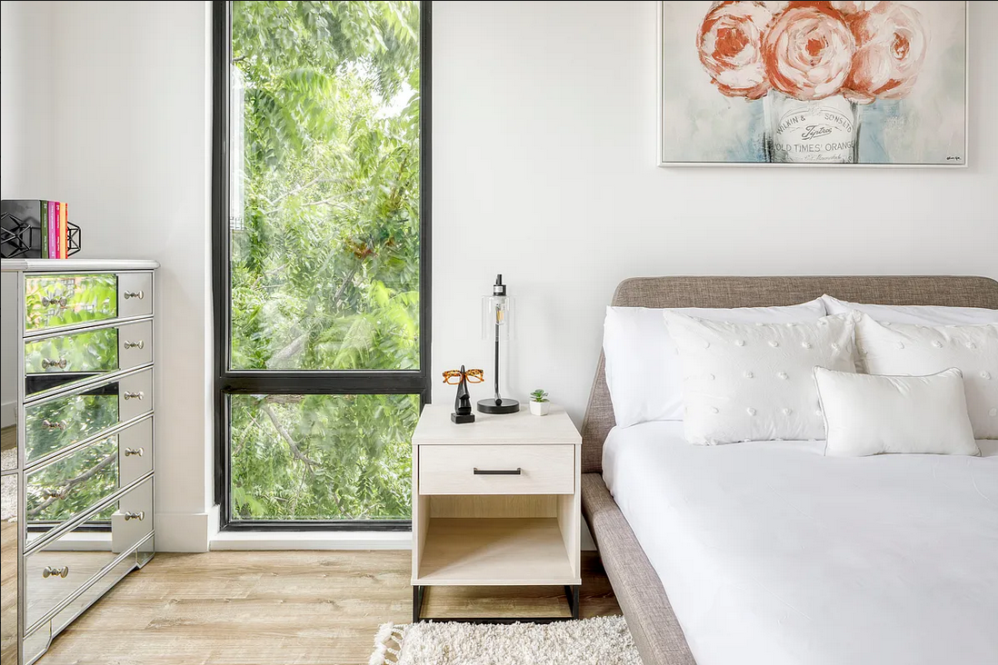 1425 Fulton Street, Unit 4A Brooklyn, NY 11216 - Photo 7 of 12 a bedroom with a bed and a window