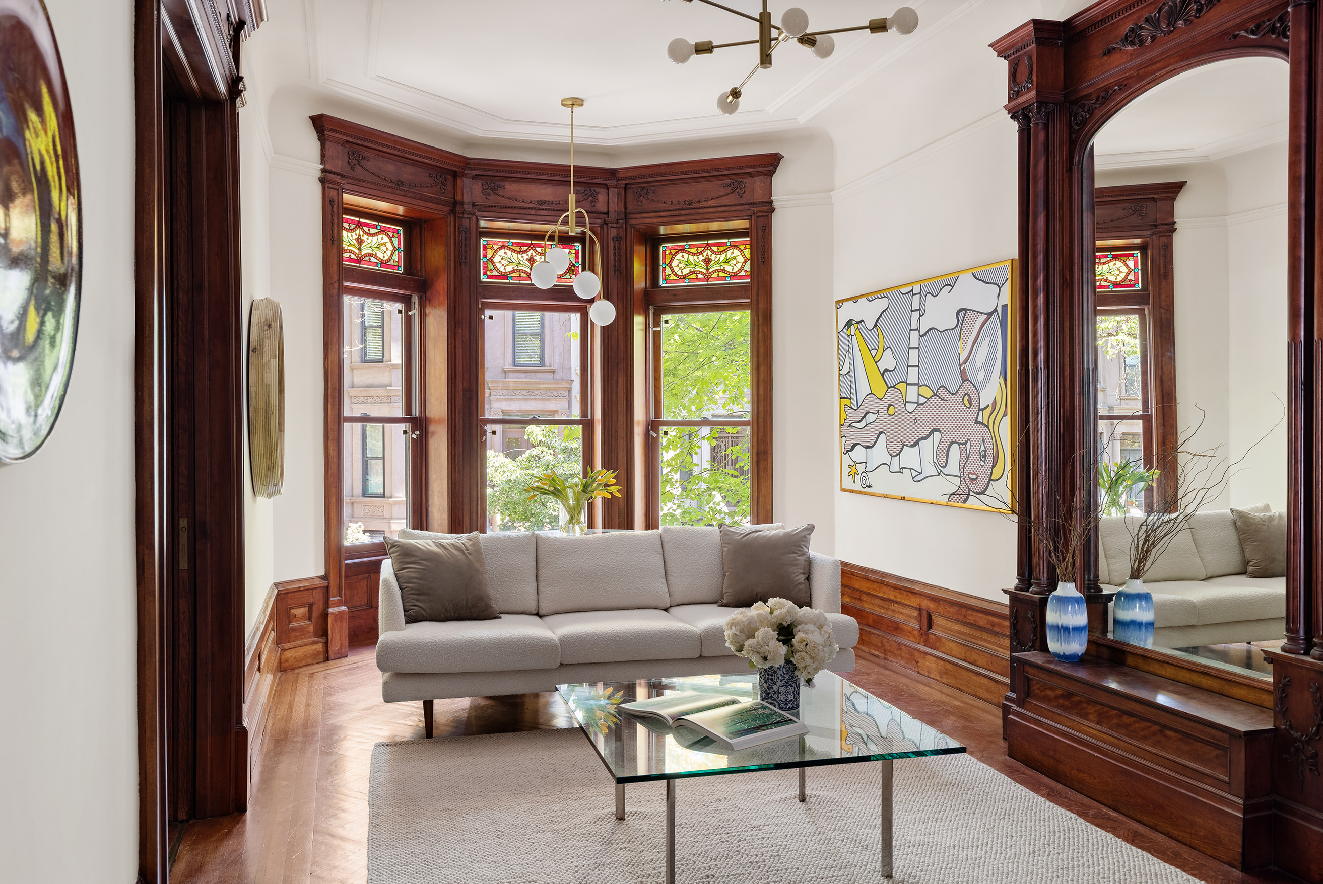 608 2nd Street Brooklyn, NY 11215 - Photo 4 of 34 a living room with furniture and a large window