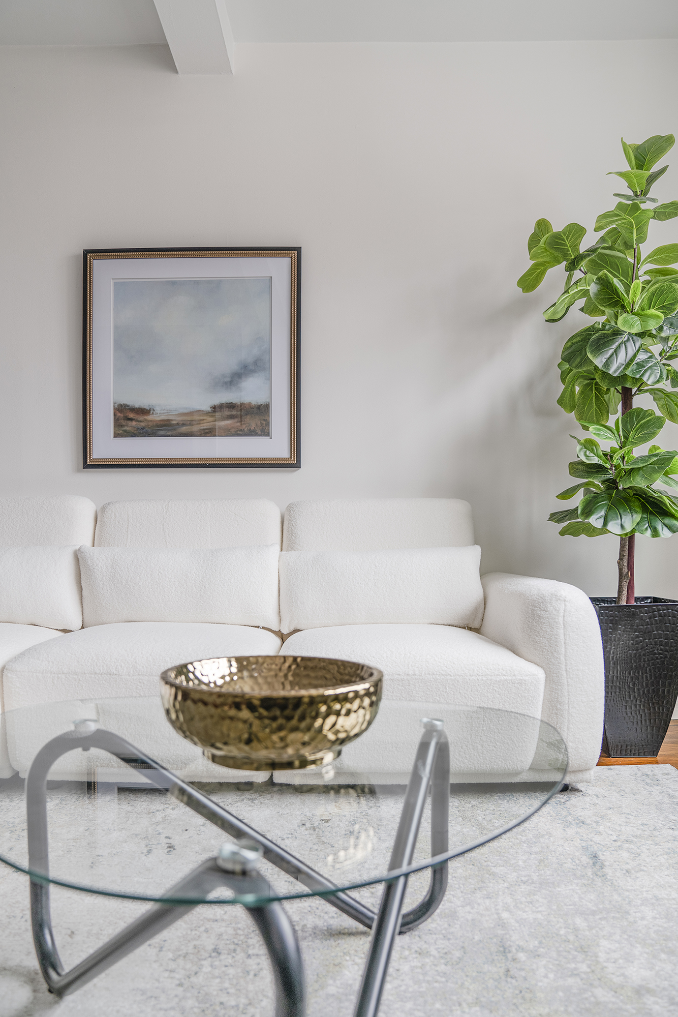 200 West 20th Street, Unit 1208 Manhattan, NY 10011 - Photo 7 of 14 a living room with furniture flowerpot and a potted plant