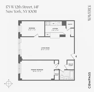 $1,735,000 | 175 West 12th Street, Unit 14F | West Village