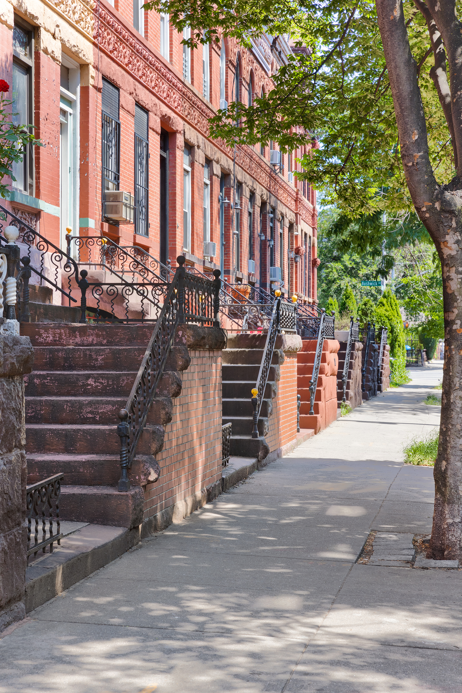 18 A Bleecker Street, Unit 2B Brooklyn, NY 11221 - Photo 12 of 14 a view of a building with stairs