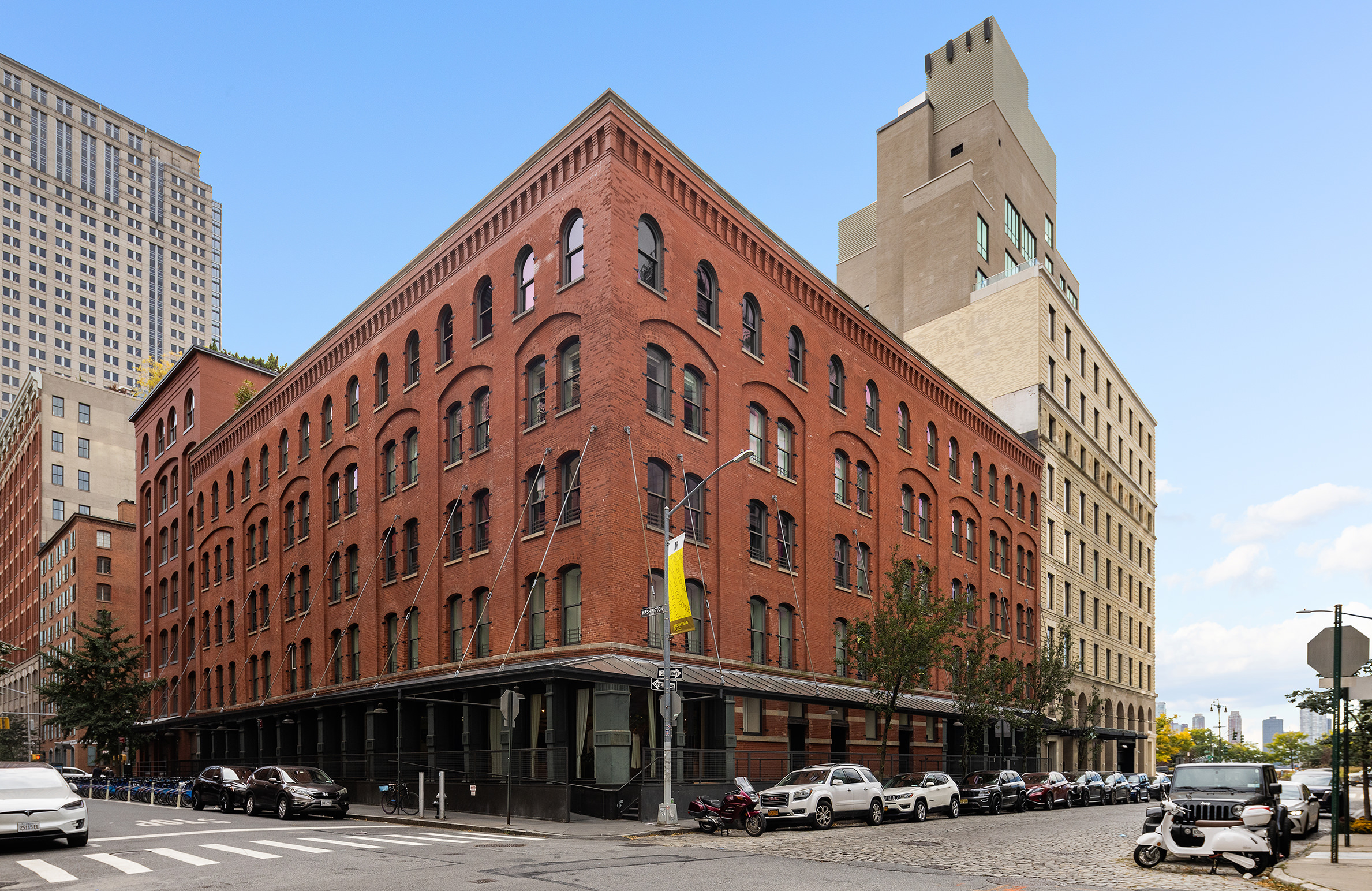 92 Laight Street, Unit 5E Manhattan, NY 10013 - Photo 25 of 26 a view of a building with street