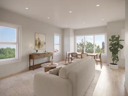 a view of a black and white photo