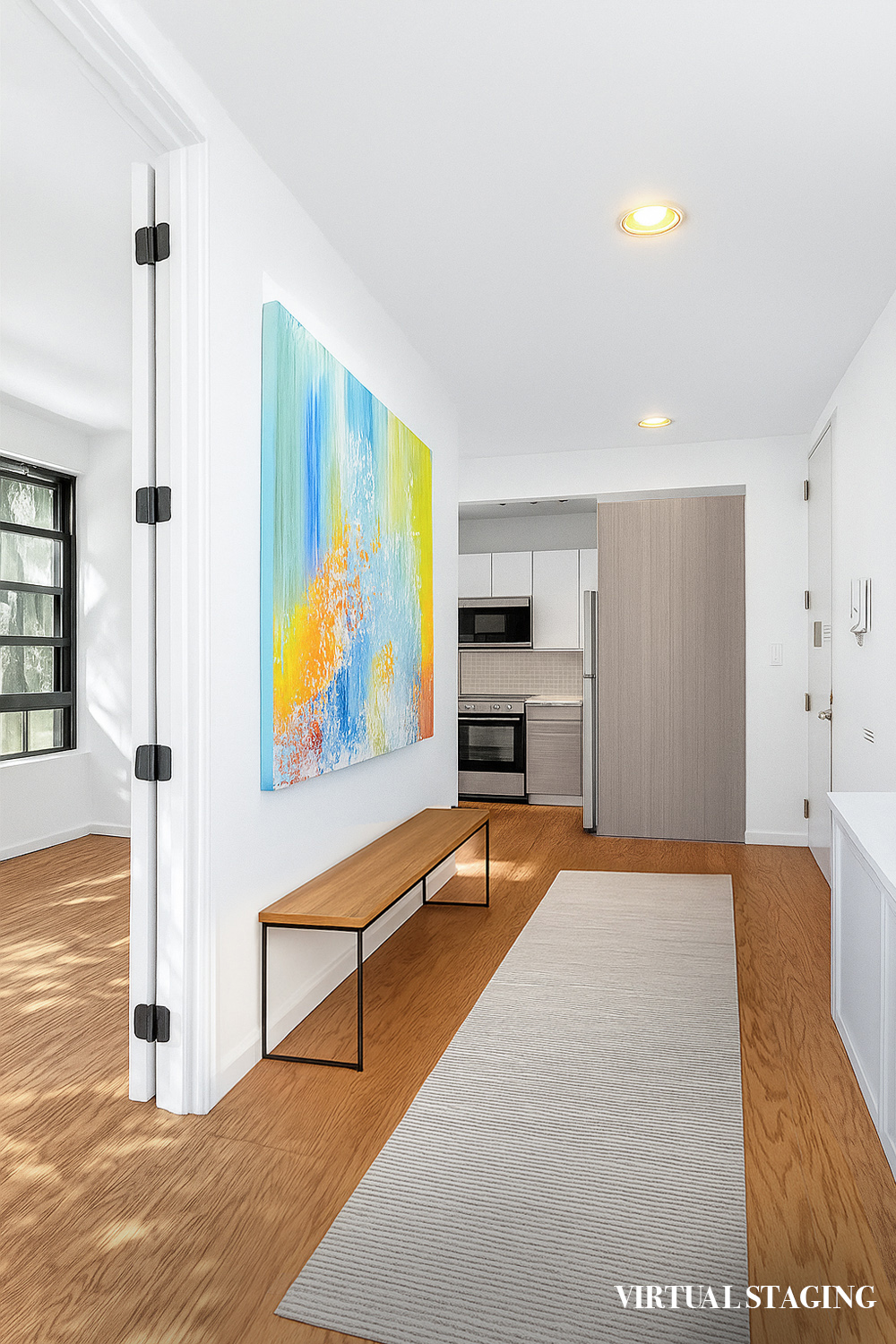 452 Lafayette Avenue, Unit 4R Brooklyn, NY 11205 - Photo 9 of 15 a living room with furniture pool table and a lamp