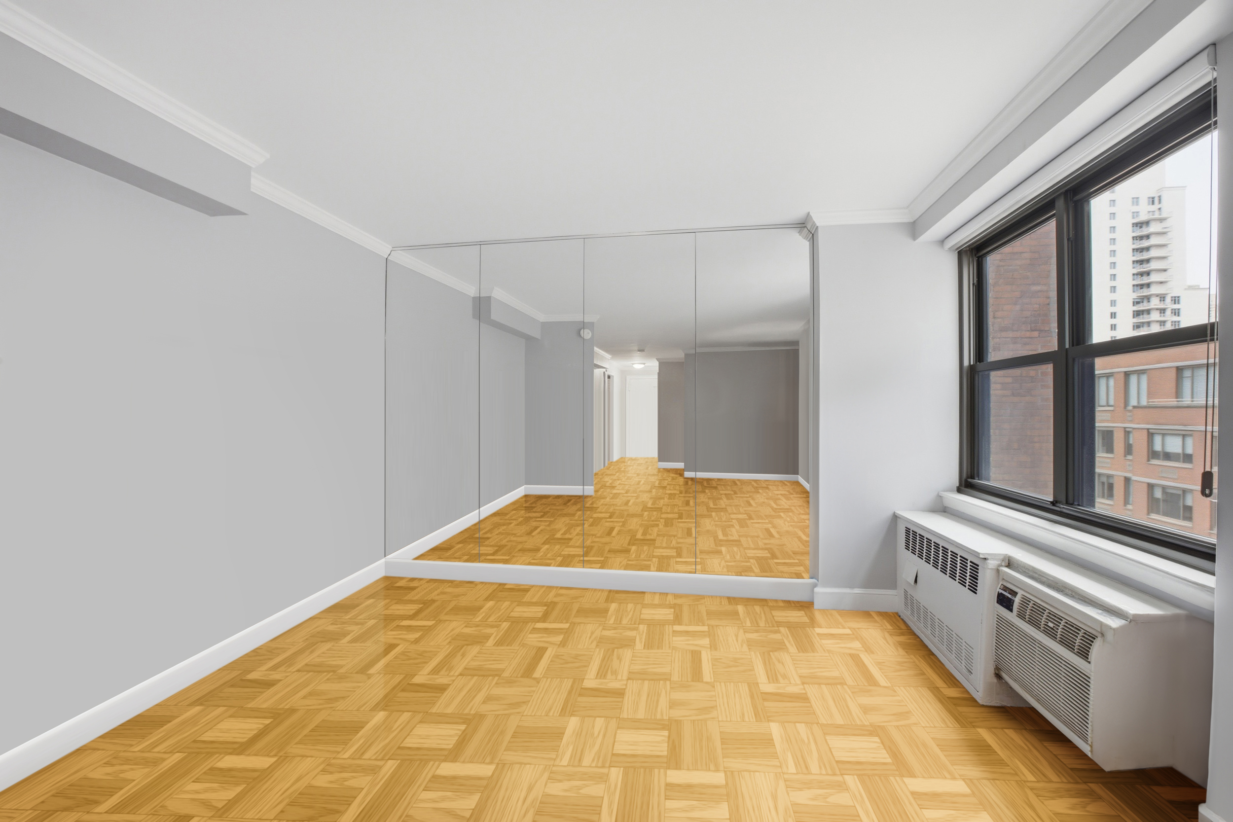 345 East 81st Street, Unit 8G Manhattan, NY 10028 - Photo 11 of 17 a bedroom with a bed and a large window