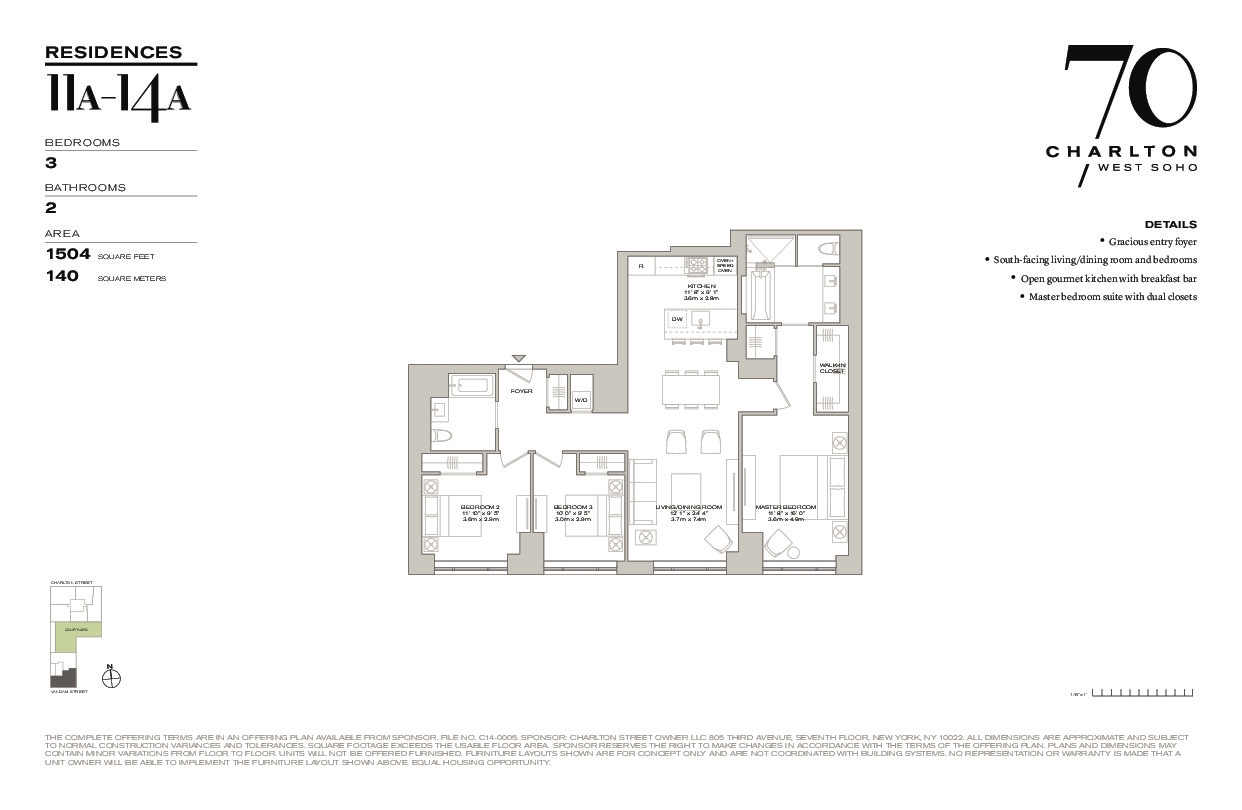 70 Charlton Street, Unit 11A Manhattan, NY 10014 - Photo 22 of 22 a black and white photo of a picture of a floor