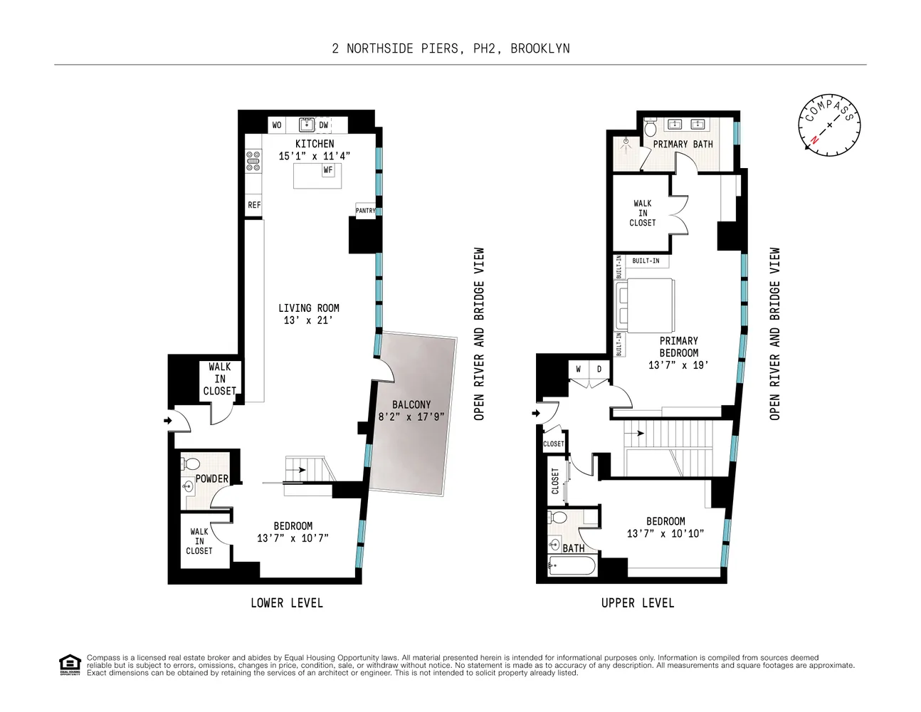 $17,500 | 2 Northside Piers, Unit PH2 | Williamsburg