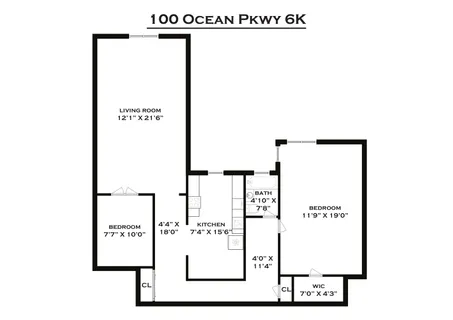 $745,000 | 100 Ocean Parkway, Unit 6K | Windsor Terrace