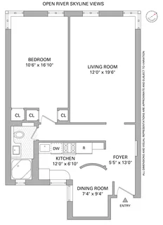 $849,000 | 73 Columbia Heights, Unit C1 | Brooklyn Heights