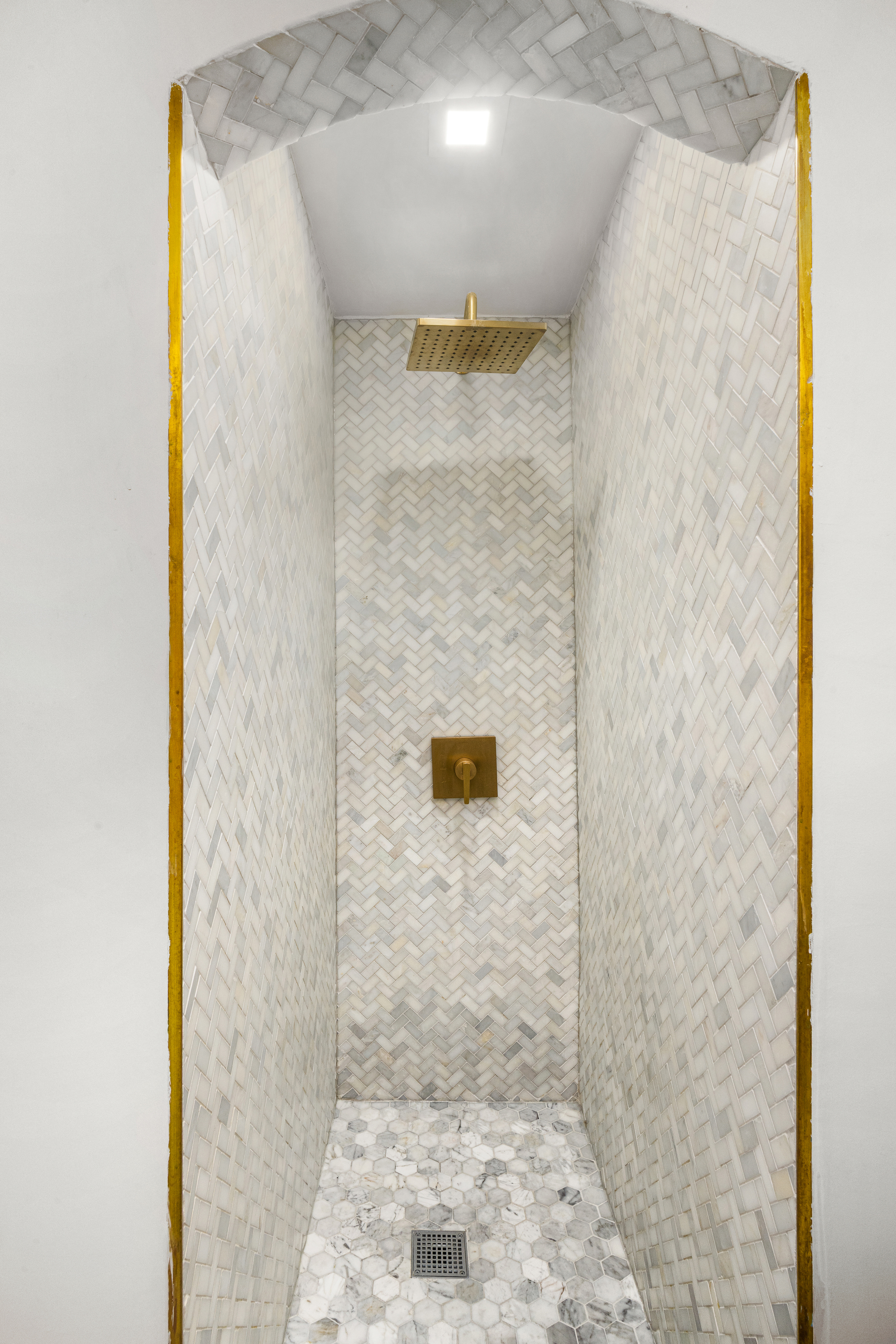 160 West 11th Street, Unit PH Manhattan, NY 10011 - Photo 14 of 16 a bathroom with a shower