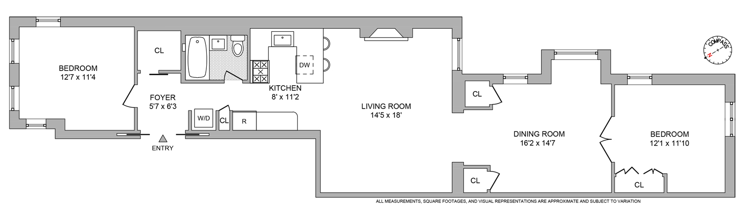 648 2nd Street, Unit 2 Brooklyn, NY 11215 - Photo 16 of 16 a picture of a room with a table and a couch