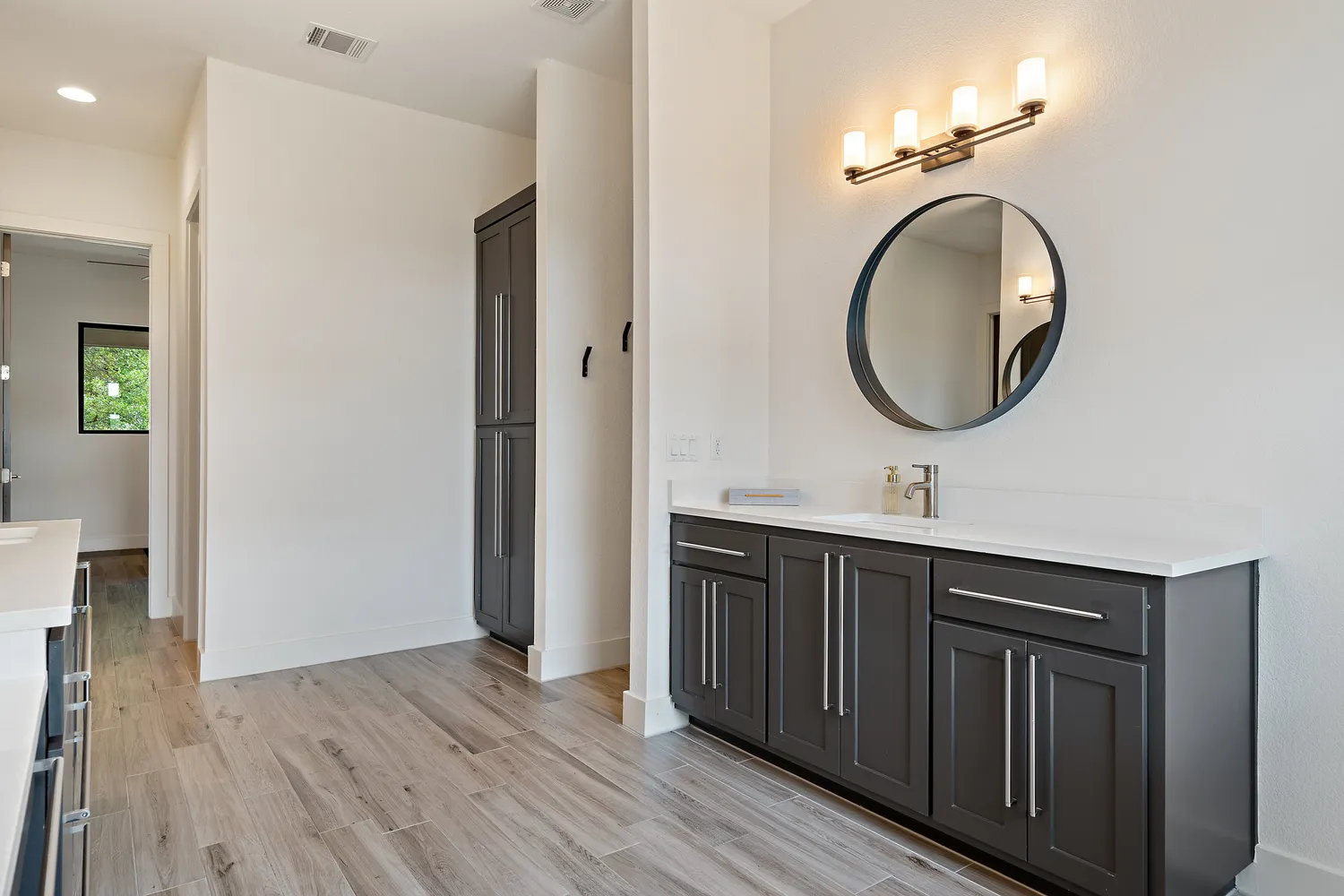 a view of an ocean and beach