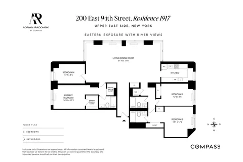 $3,495,000 | 200 East 94th Street, Unit 1917 | Upper East Side