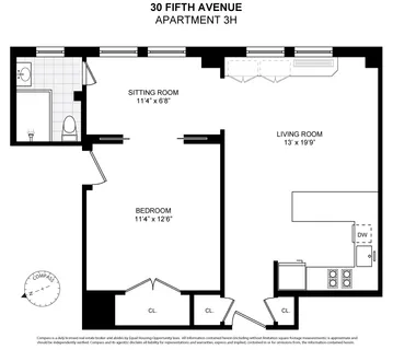$7,500 | 30 5th Avenue, Unit 3H | Greenwich Village