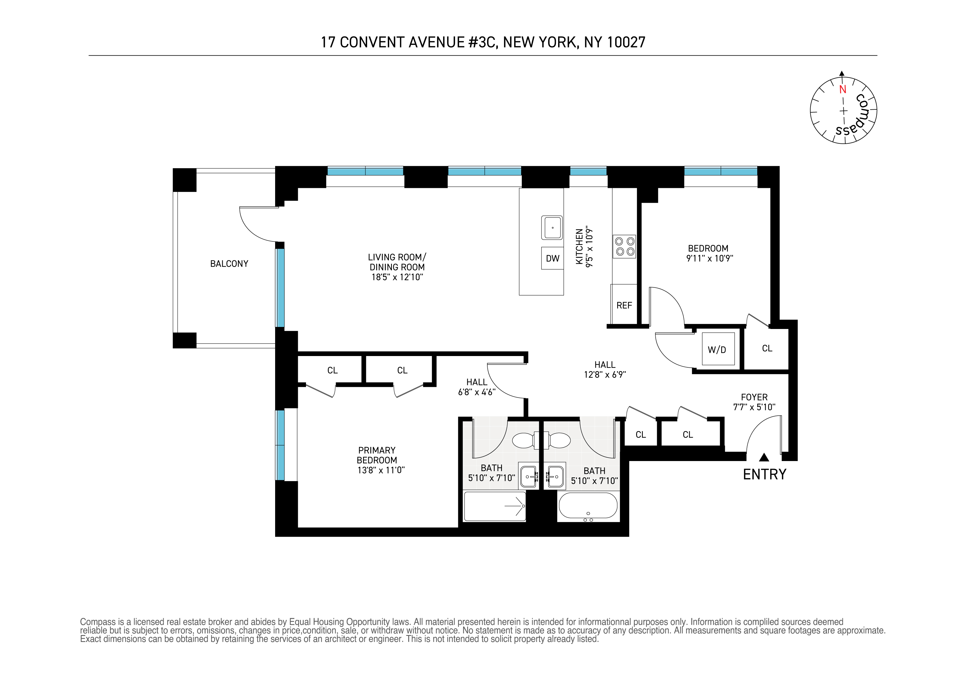 17 Convent Avenue Manhattan, NY 10027 - Photo 15 of 15 a picture of a floor plan