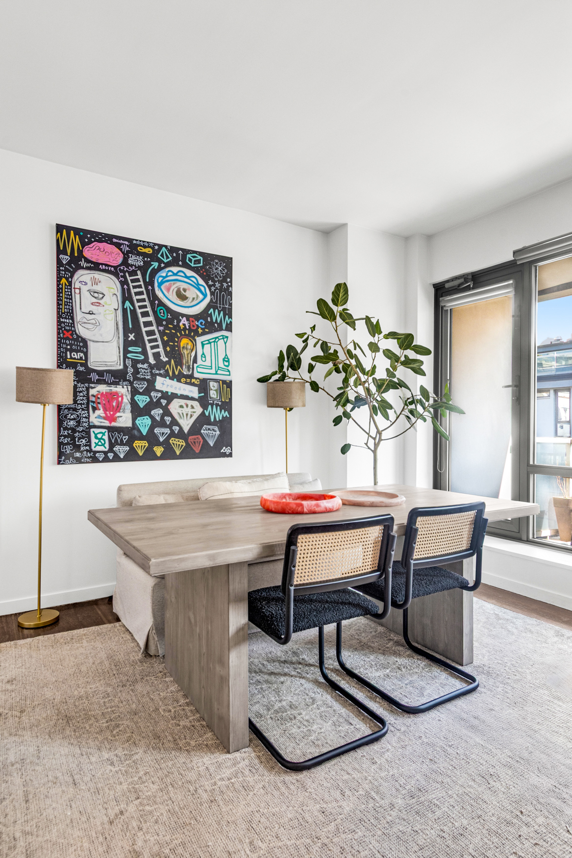 444 West 19th Street, Unit 701 Manhattan, NY 10011 - Photo 2 of 11 a view of a work space with furniture and window