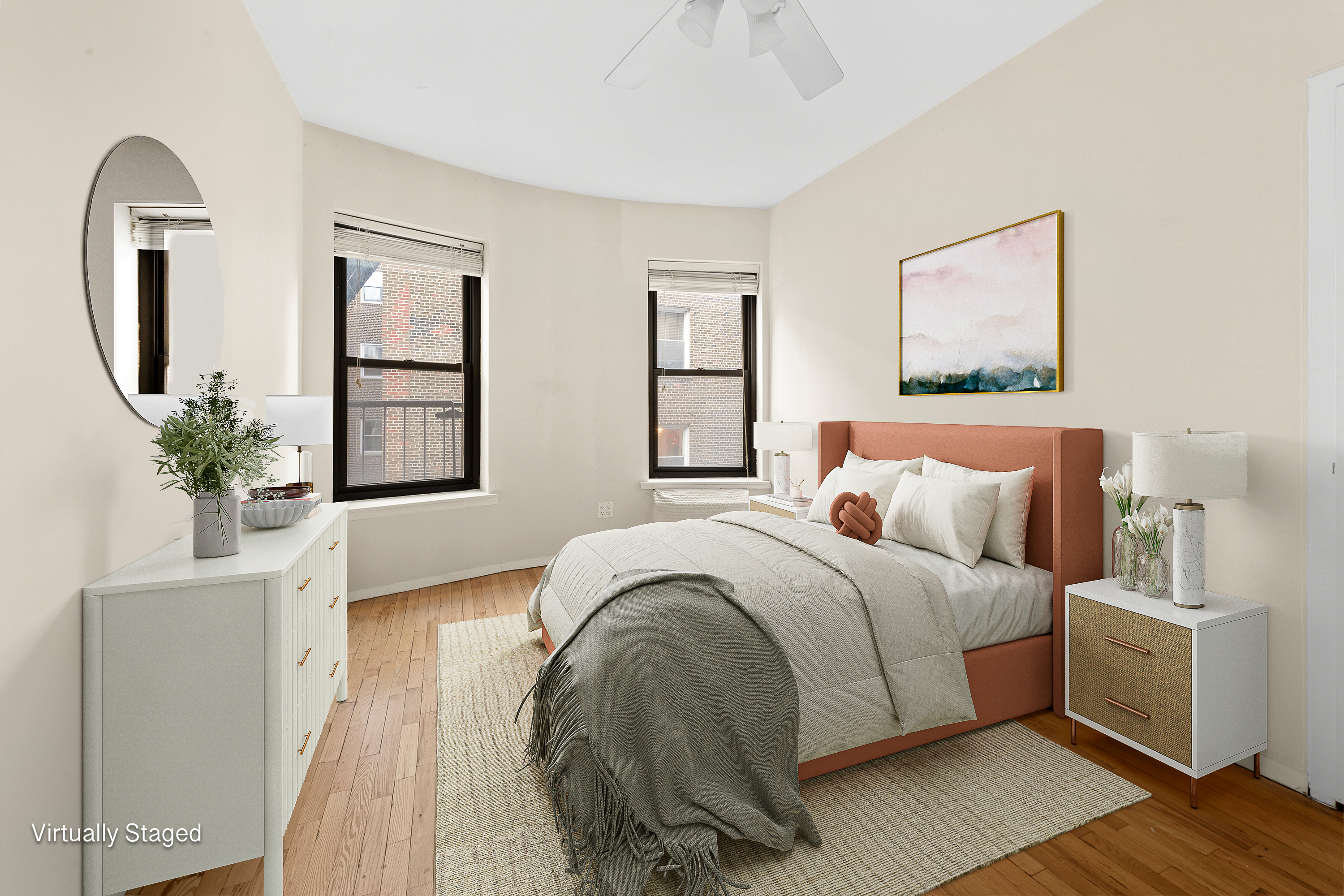 160 East 91st Street, Unit 4A Manhattan, NY 10128 - Photo 4 of 8 a bedroom with bed and a potted plant