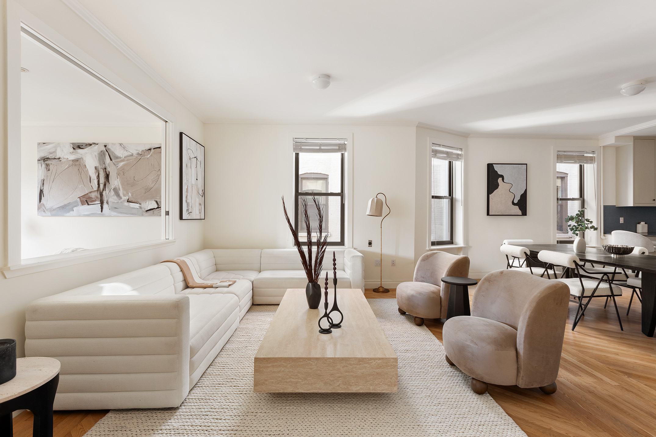 1845 Adam Clayton Powell Jr Boulevard, Unit 5C Manhattan, NY 10026 - Photo 1 of 17 a living room with furniture a air conditioner vent and a window