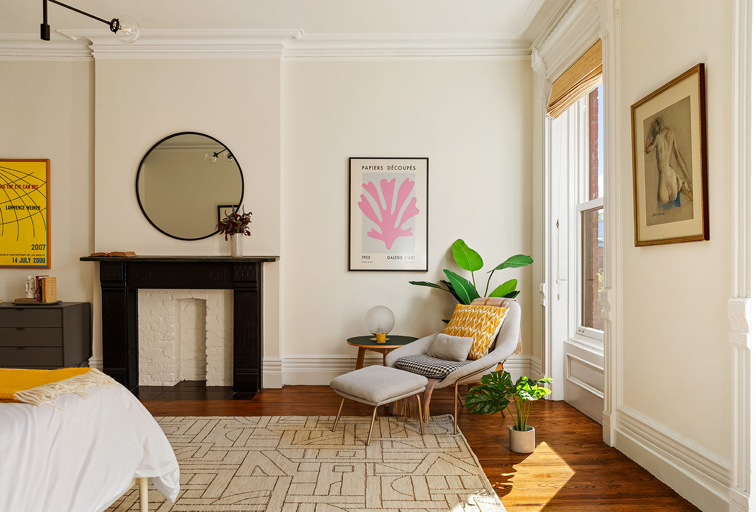 22 8th Avenue, Unit 3 Brooklyn, NY 11217 - Photo 8 of 14 a living room with furniture a window and a fireplace