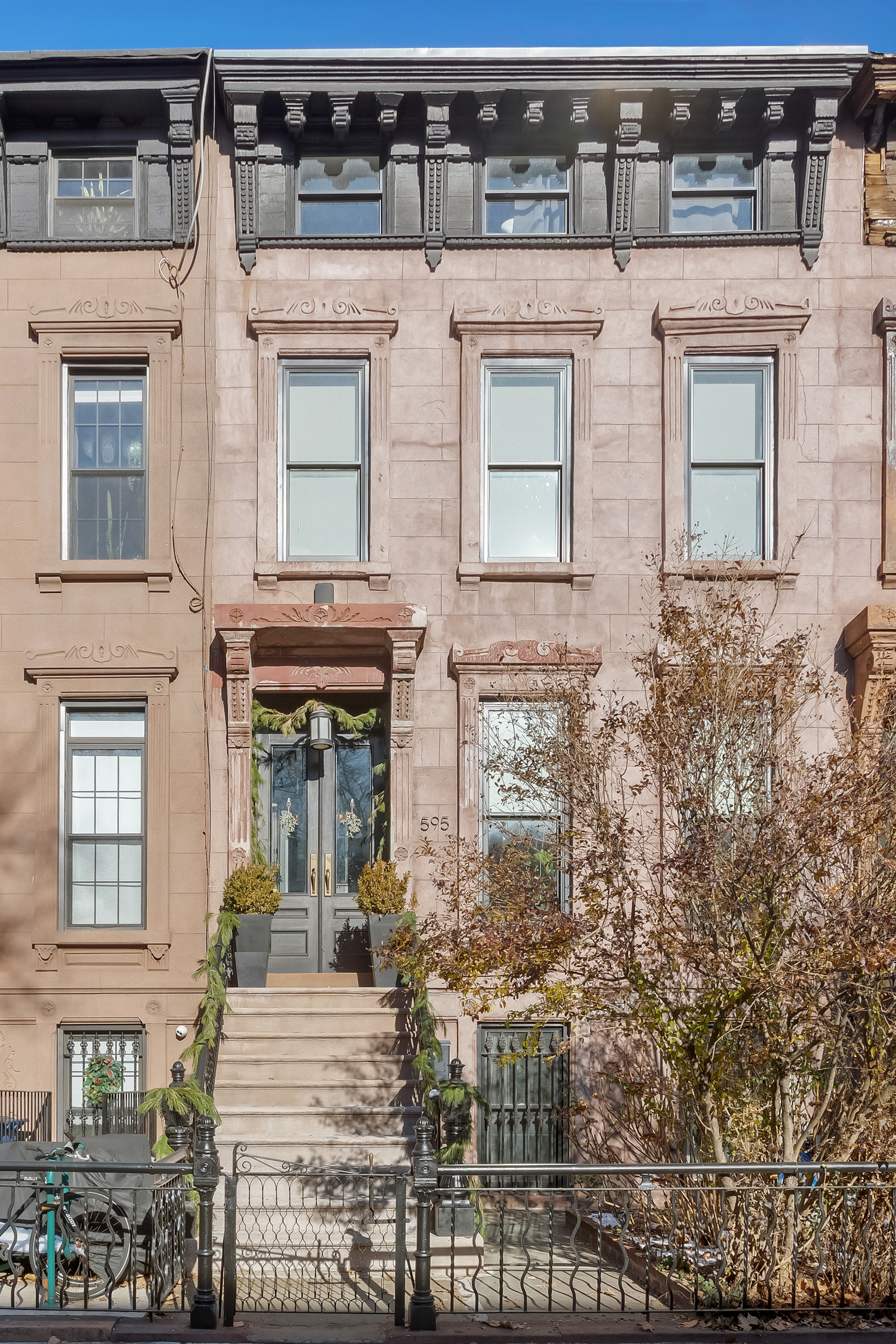 595 Madison Street, Unit GARDEN Brooklyn, NY 11221 - Photo 8 of 9 front view of a house with a window