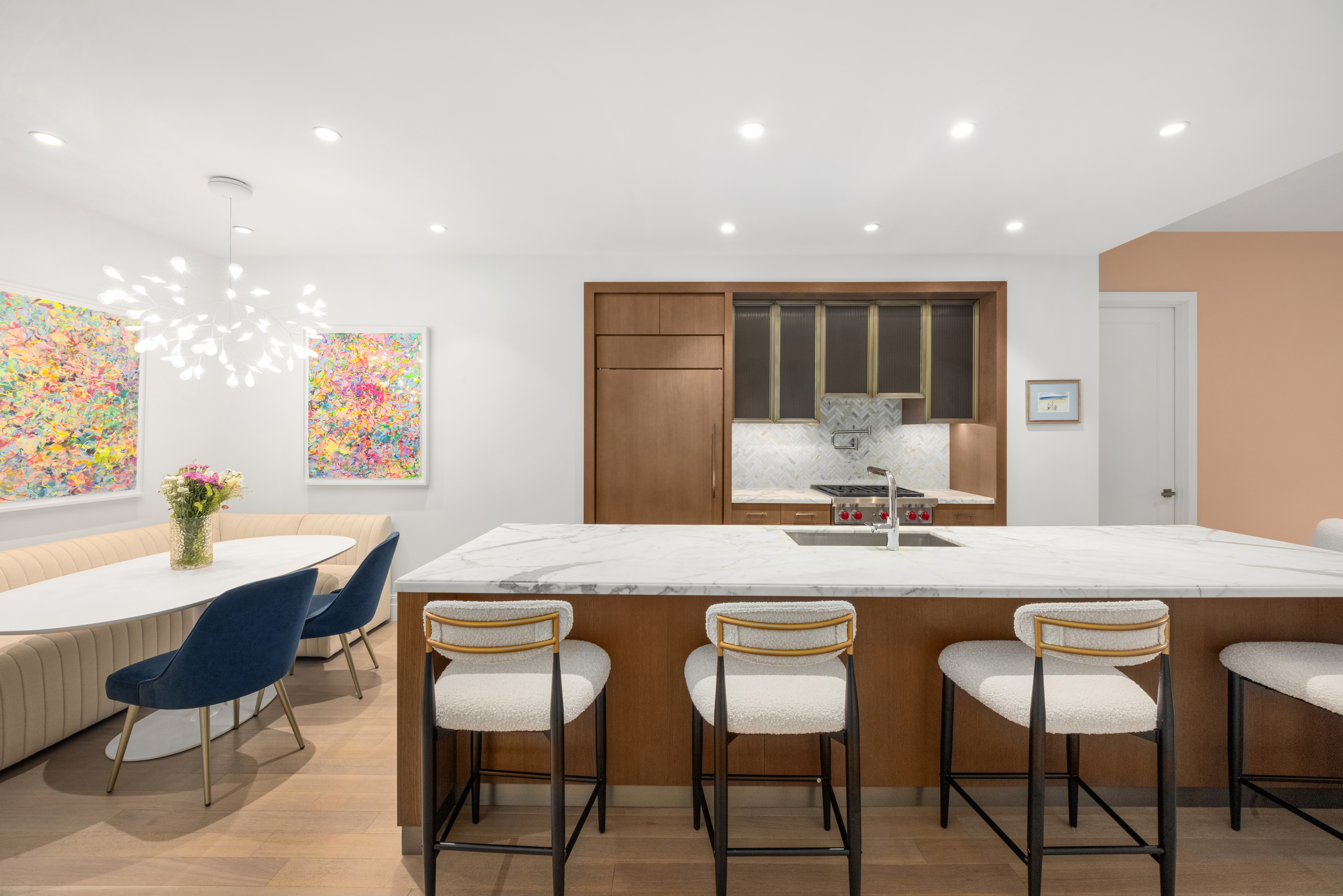 100 Barclay Street, Unit 16H Manhattan, NY 10007 - Photo 2 of 12 a view of a dining room with furniture