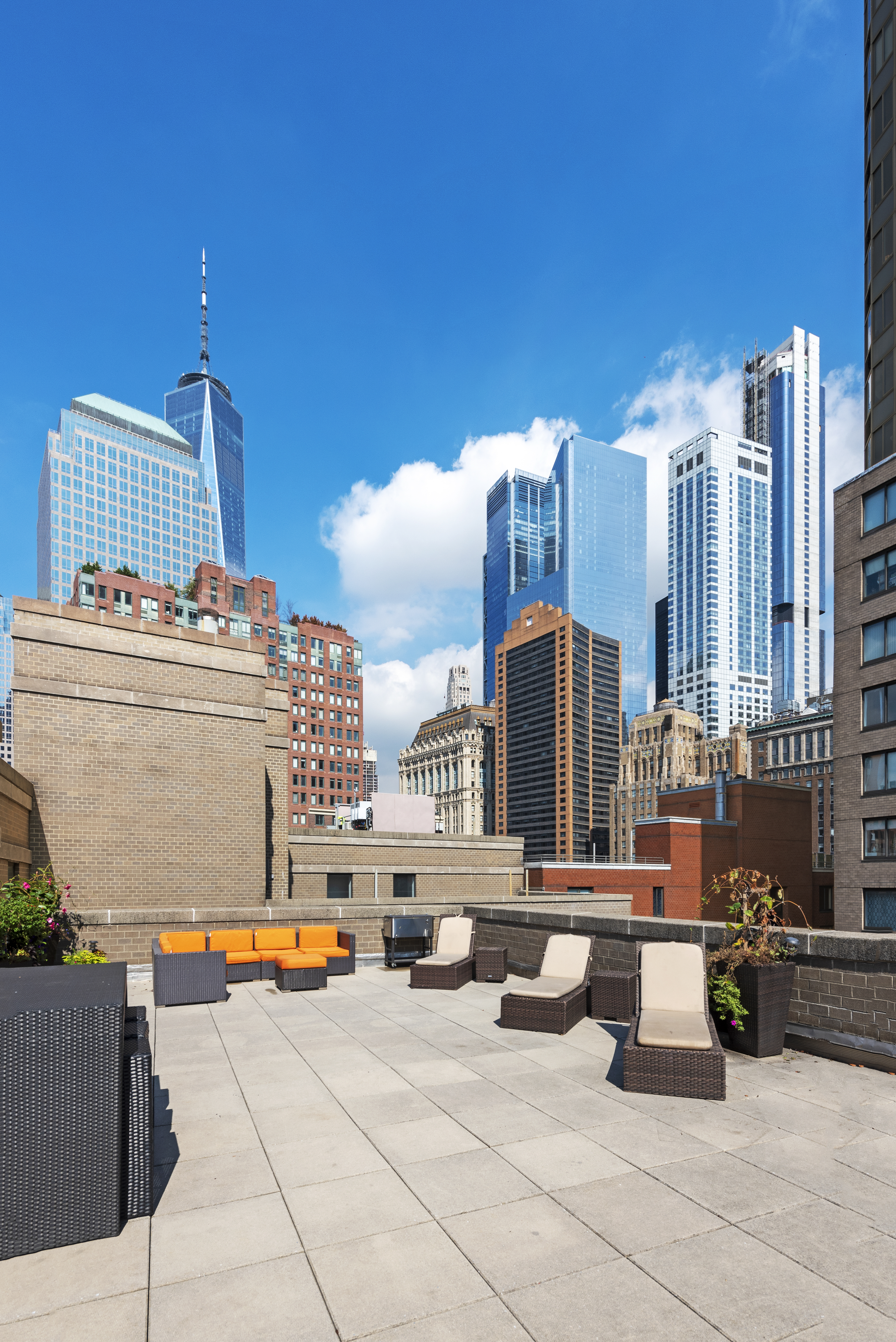 280 Rector Place, Unit 5O Manhattan, NY 10280 - Photo 6 of 7 a view of terrace with seating space