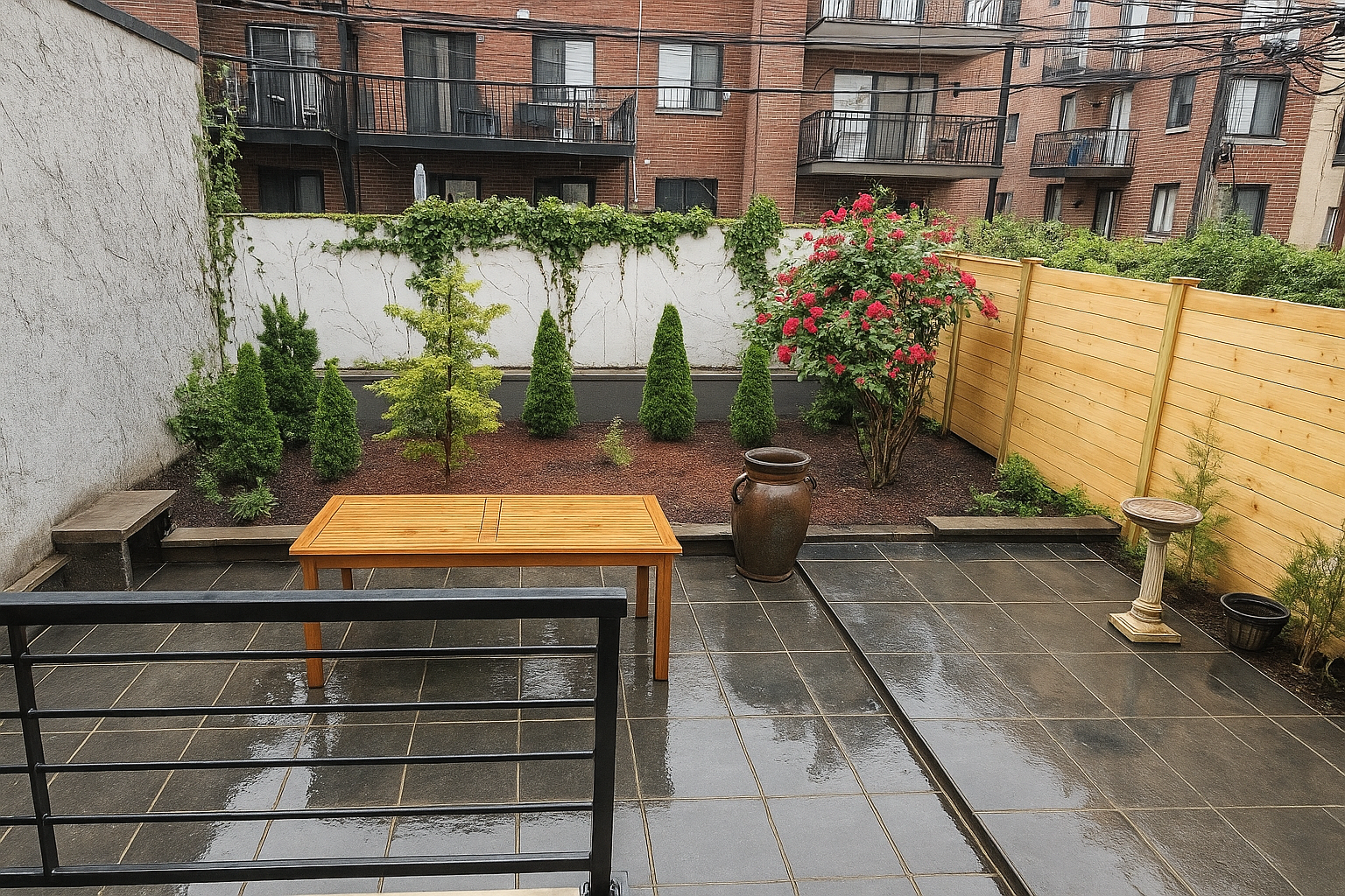 35-17 30th Street, Unit GARDEN Queens, NY 11106 - Photo 12 of 14 a view of a swimming pool with a patio