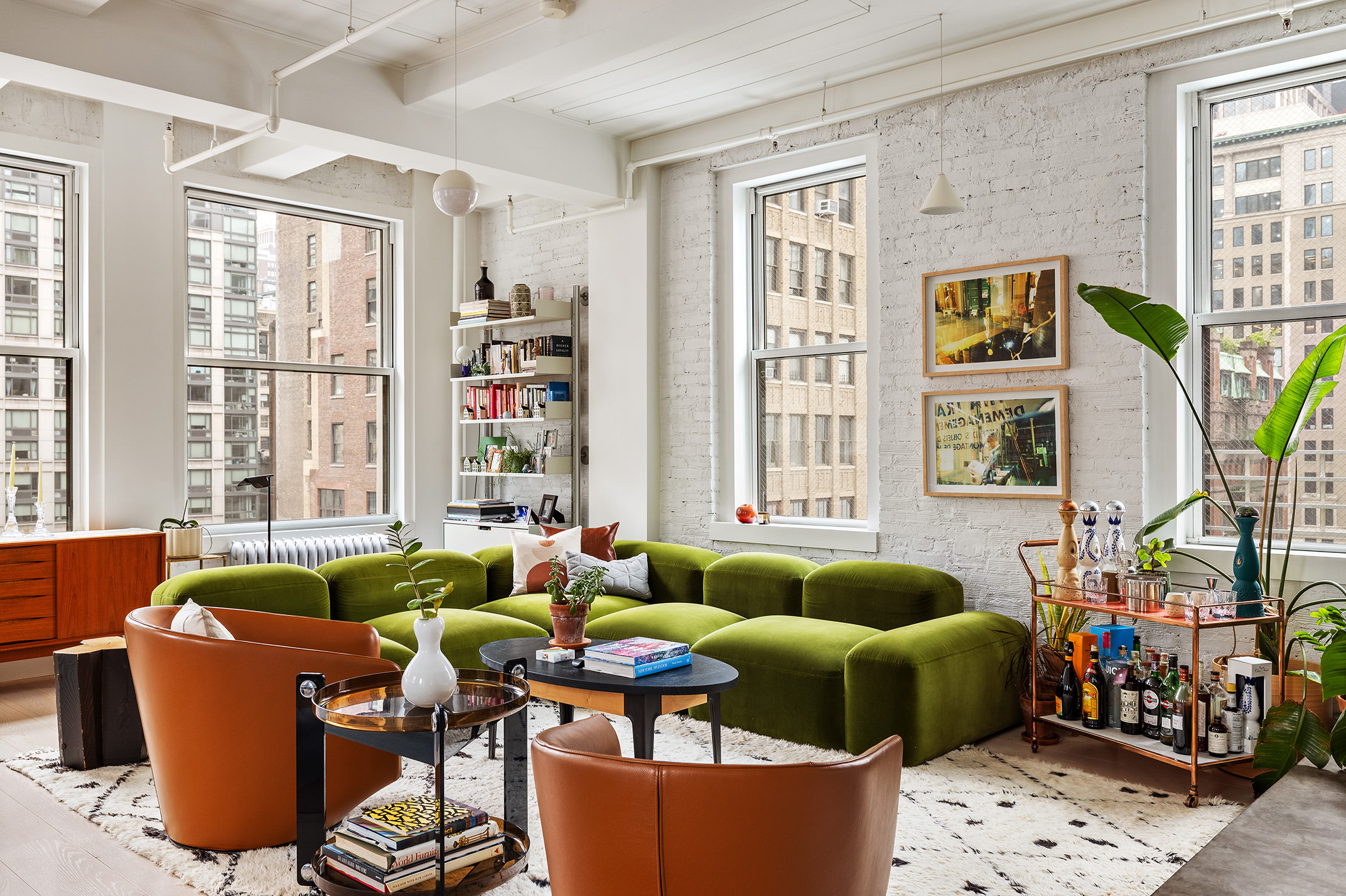 24 West 30th Street, Unit 7F Manhattan, NY 10001 - Photo 2 of 13 a living room with furniture and windows